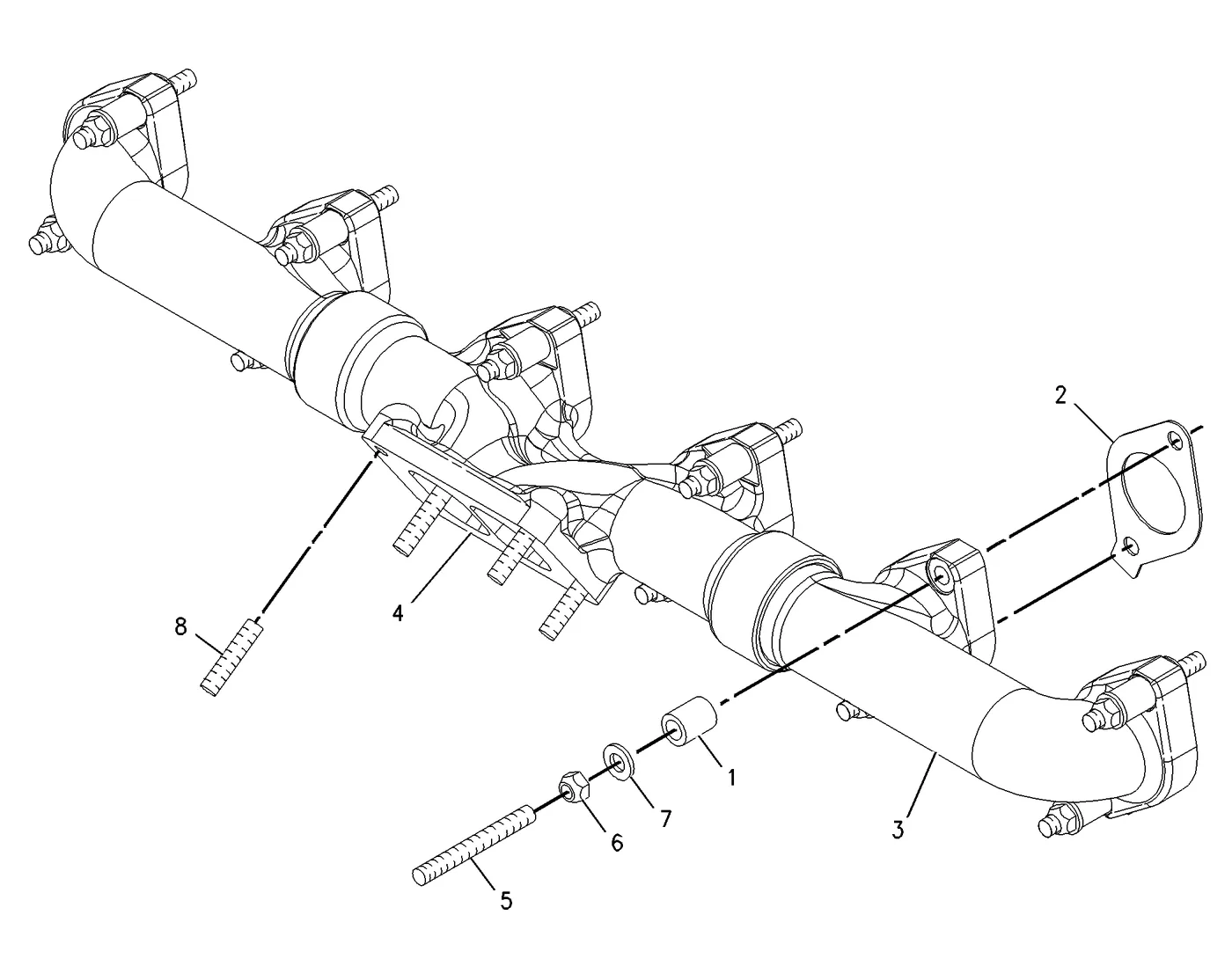 C13 · AIR INLET AND EXHAUST SYSTEM · 224-5383 CAT parts diagram