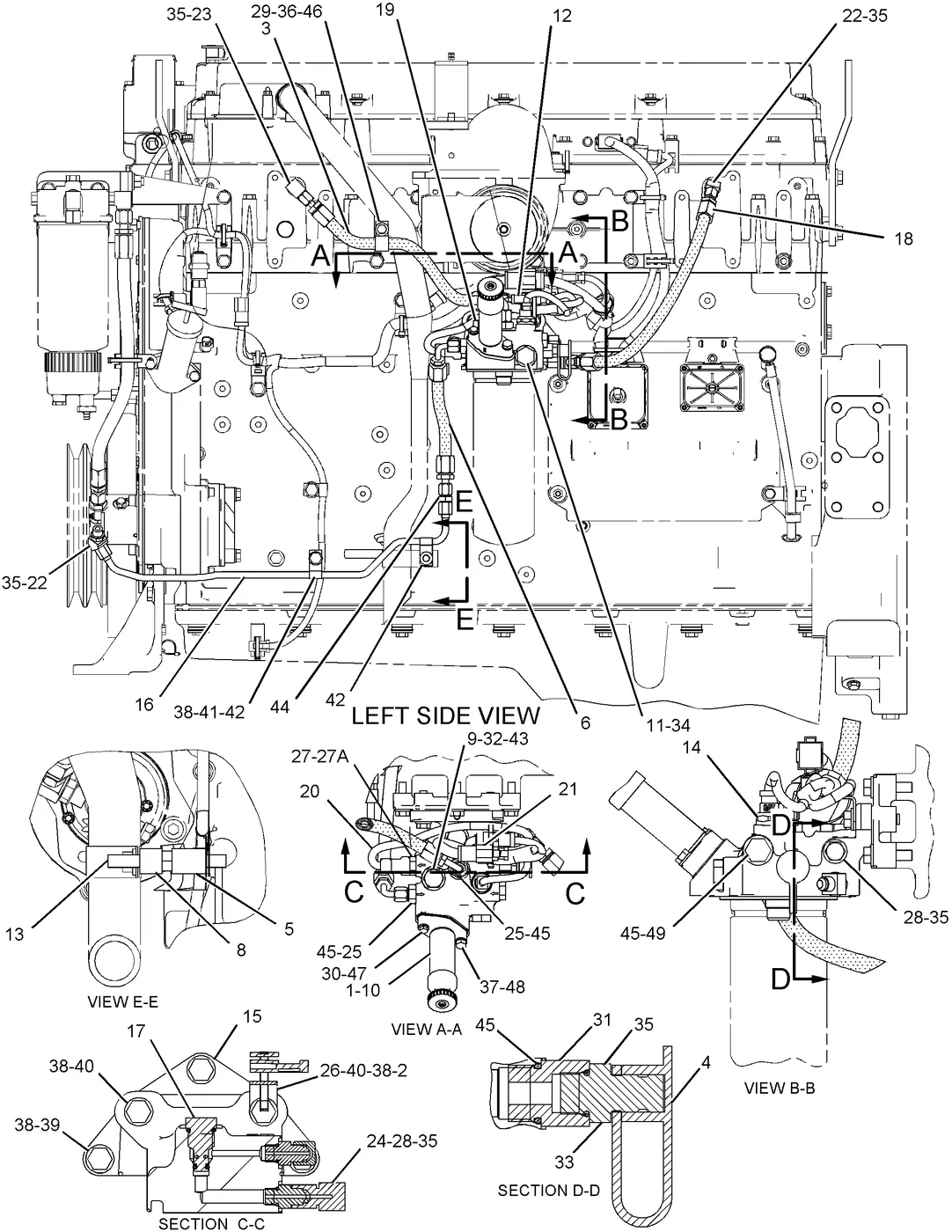 C13 · FUEL SYSTEM · 245-1099 CAT parts diagram