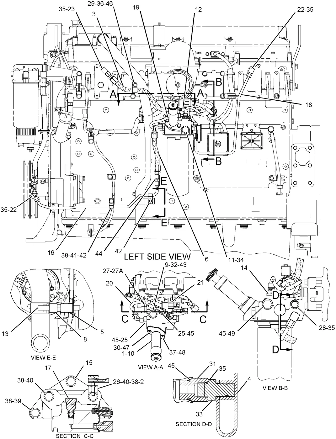 C13 · FUEL SYSTEM · 245-1099 CAT parts diagram