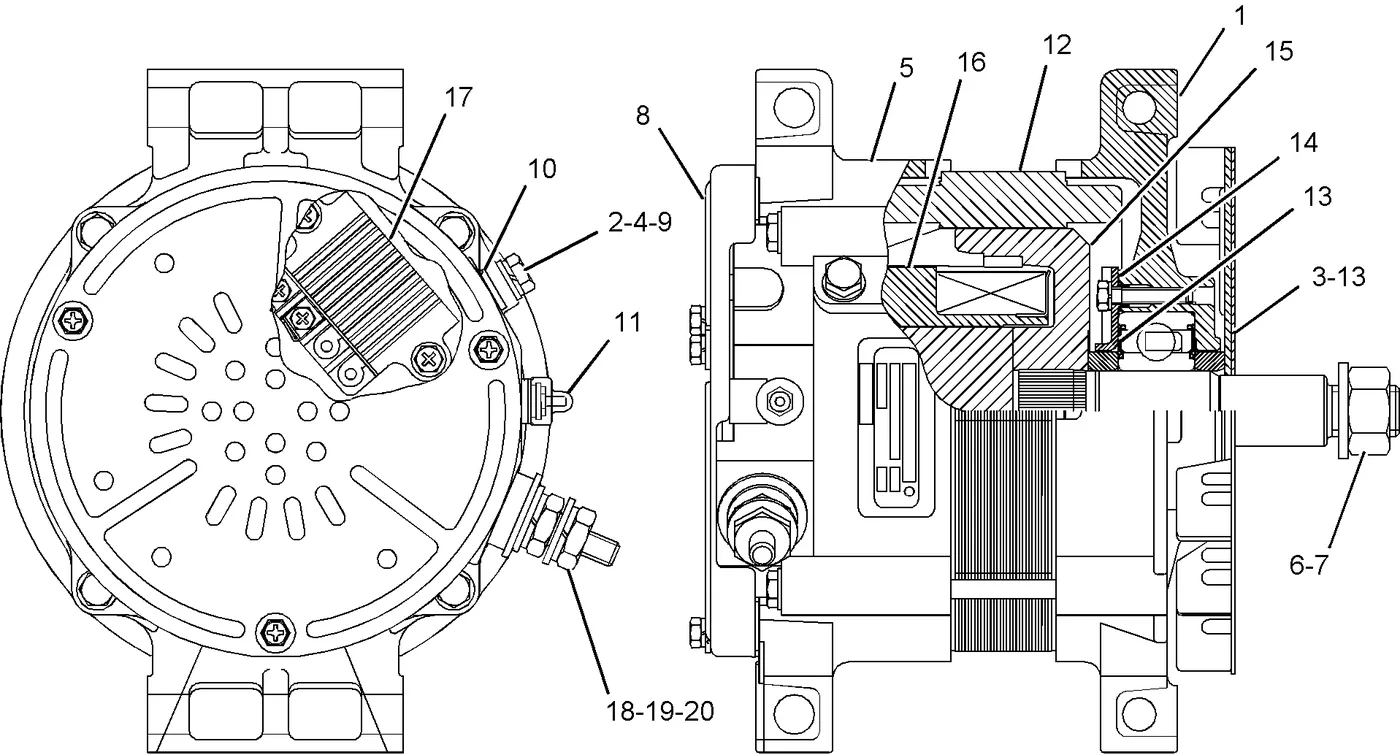 C13 · ELECTRICAL AND STARTING SYSTEM · 220-8305 CAT parts diagram