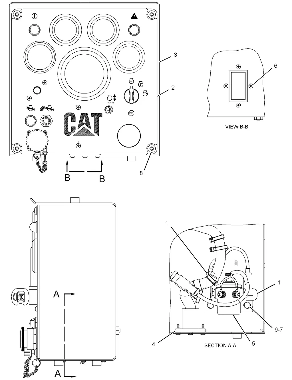 C13 · OPERATOR STATION · 266-2297 CAT parts diagram