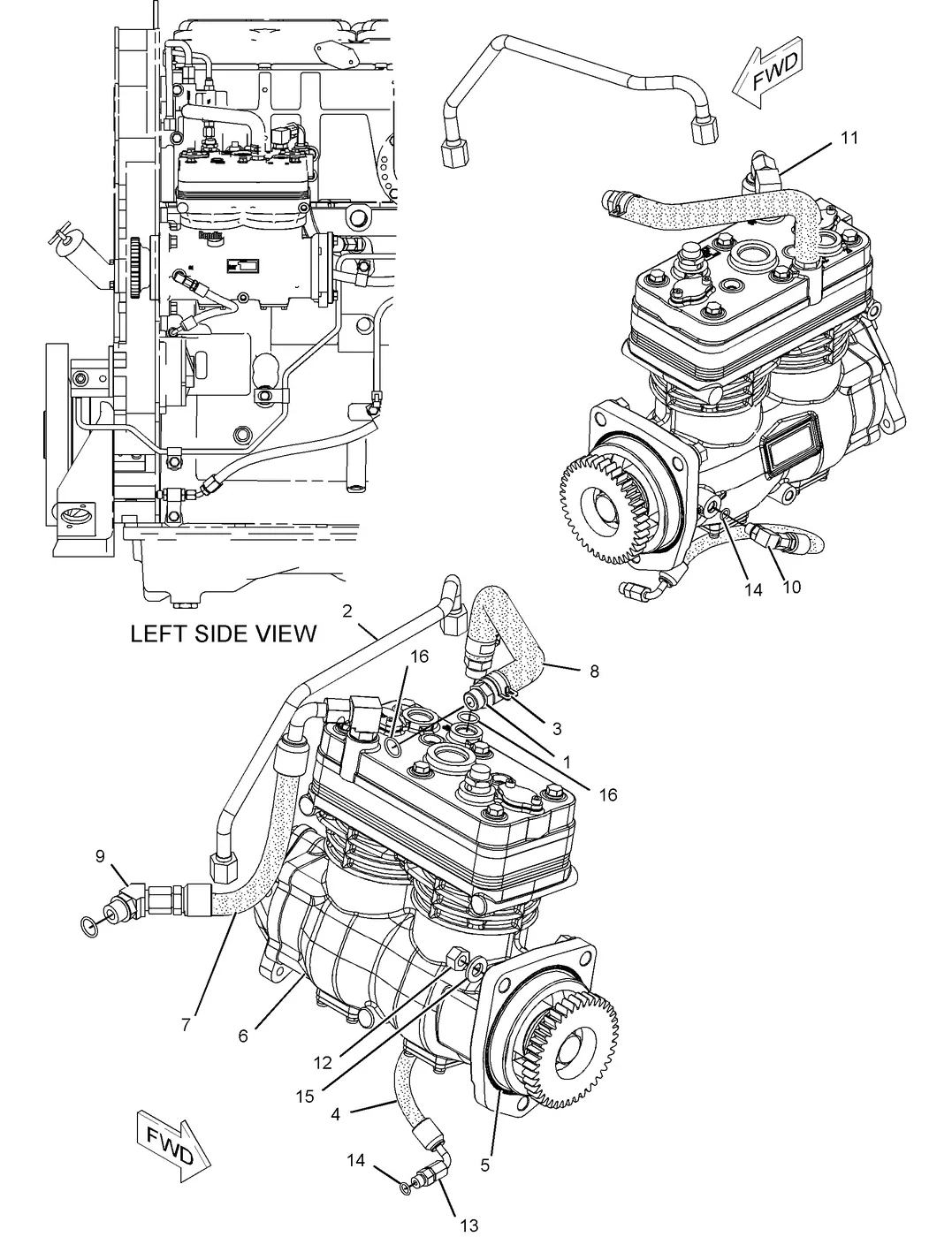 C15 · BASIC ENGINE · 232-5187 CAT parts diagram