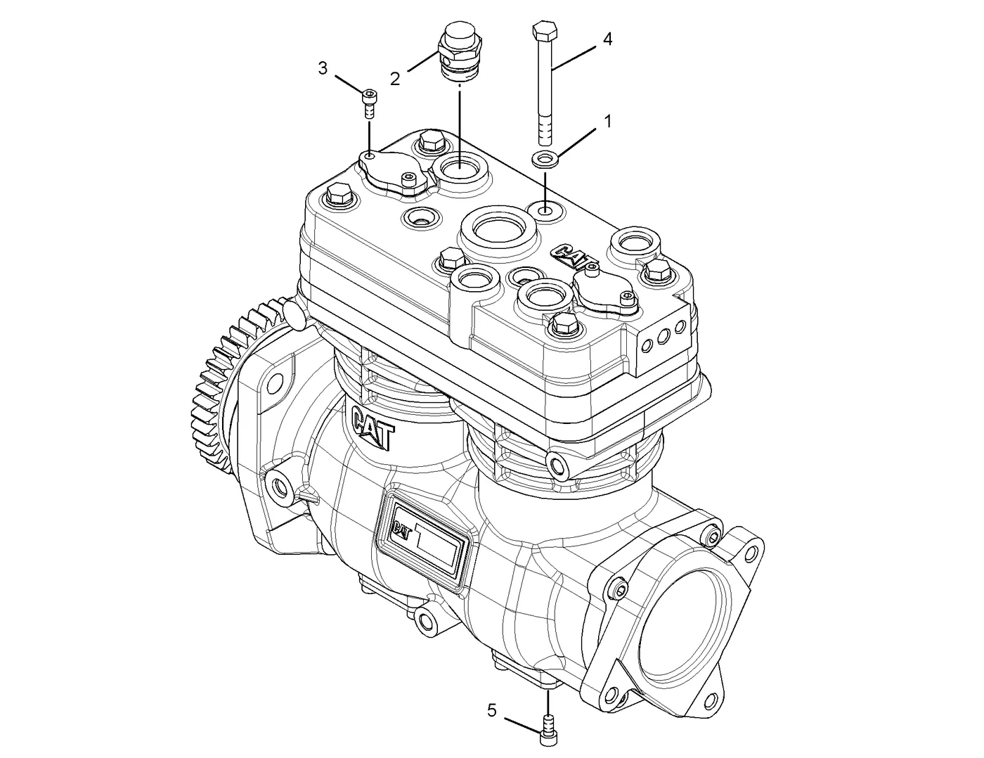C15 · LUBRICATION SYSTEM · 257-3111 CAT parts diagram