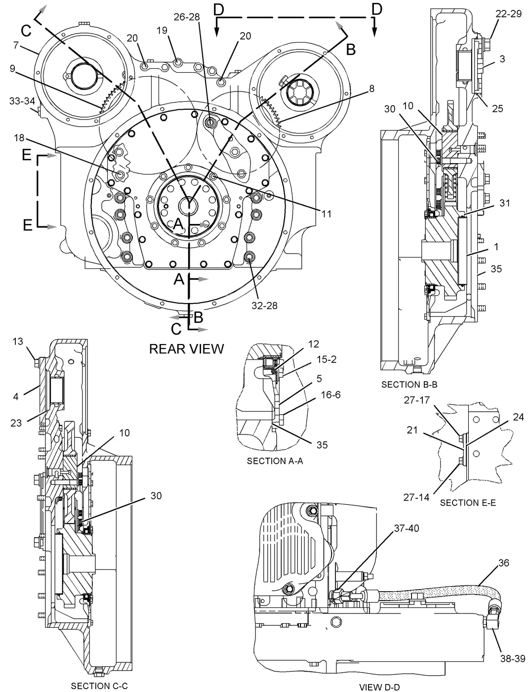 C15 · BASIC ENGINE · 219-0626 CAT parts diagram