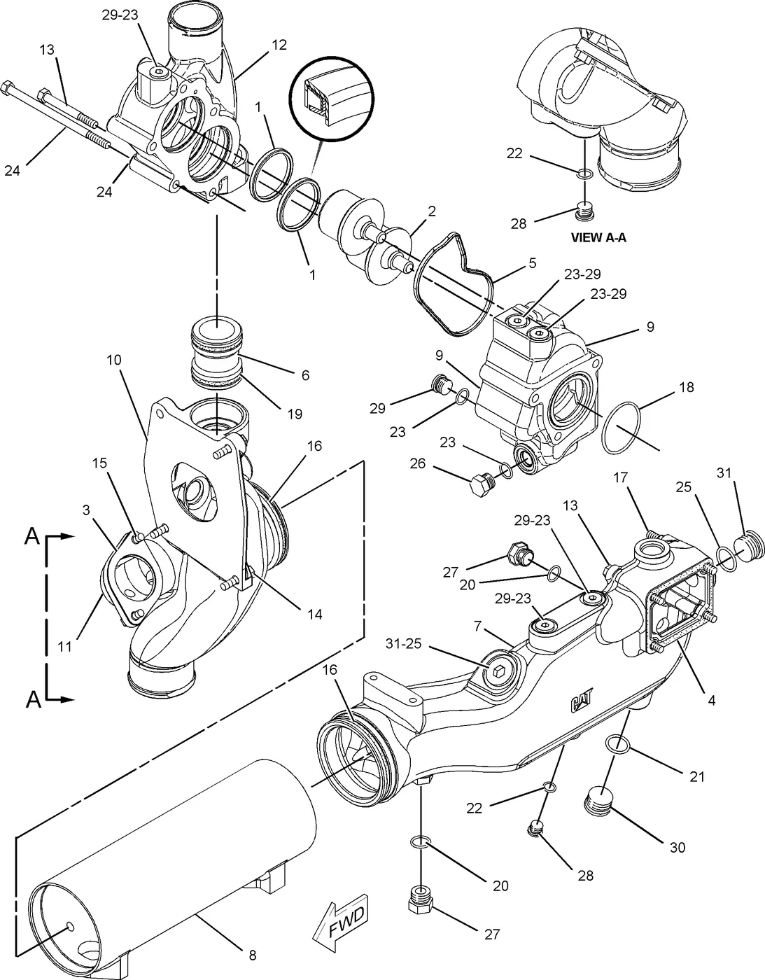 C15 · COOLING SYSTEM · 255-9245 CAT parts diagram