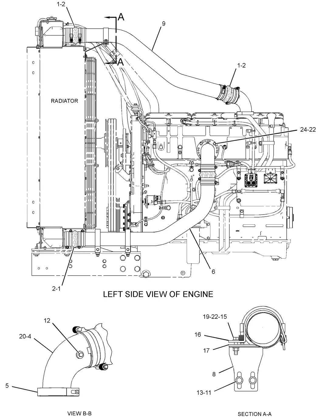 C15 · AIR INLET AND EXHAUST SYSTEM · 303-1265 CAT parts diagram