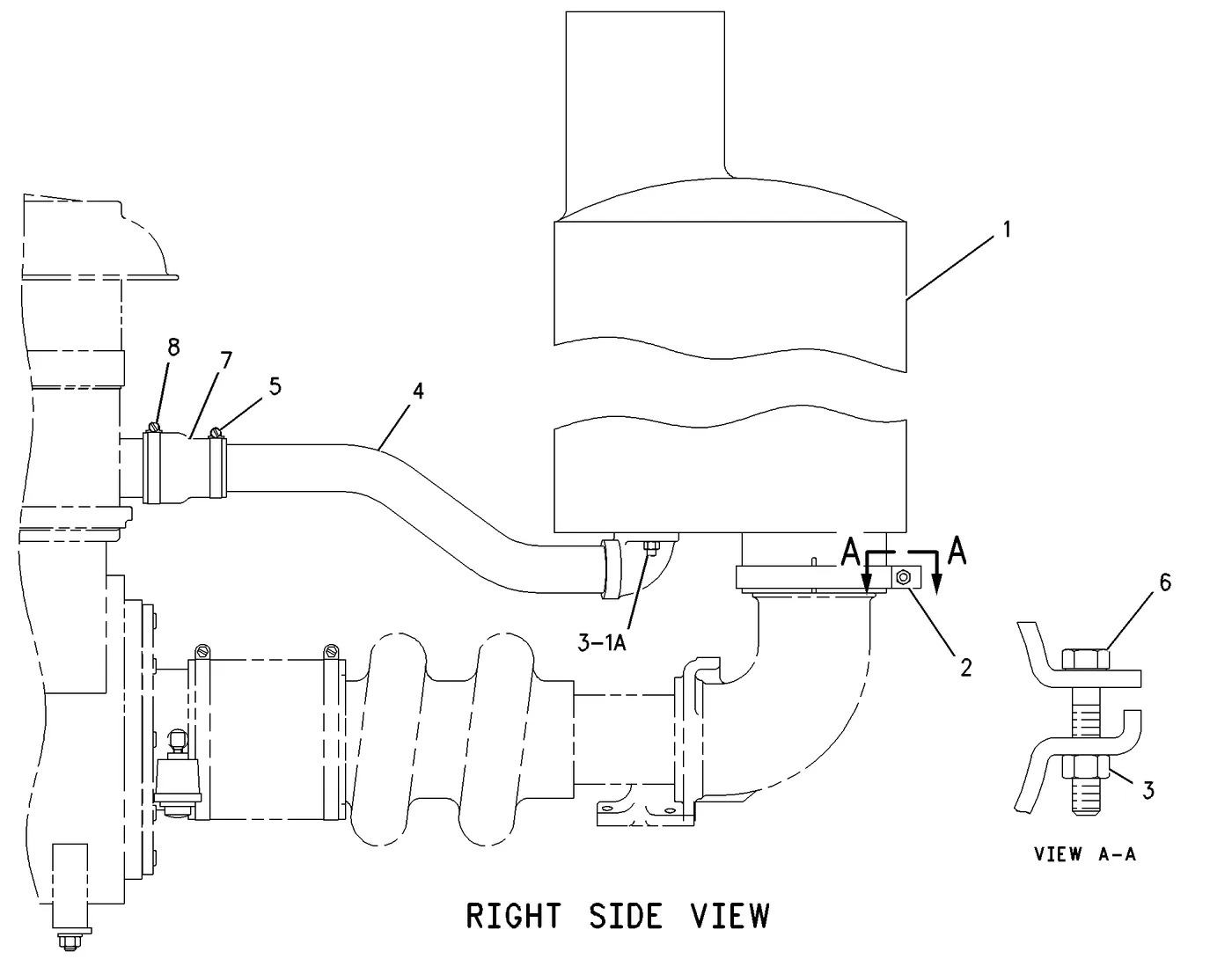 C15 · AIR INLET AND EXHAUST SYSTEM · 193-1358 CAT parts diagram