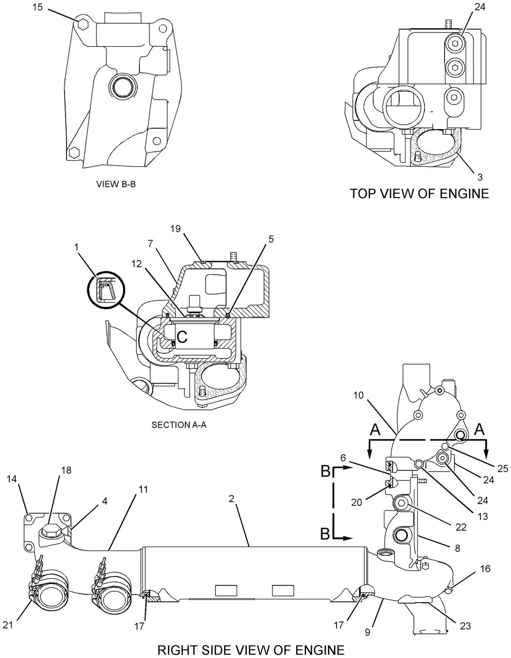 C15 · COOLING SYSTEM · 266-0768 CAT parts diagram