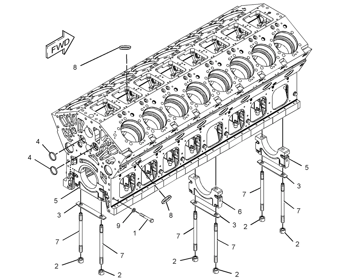 C175 · BASIC ENGINE · 283-9344 CAT parts diagram