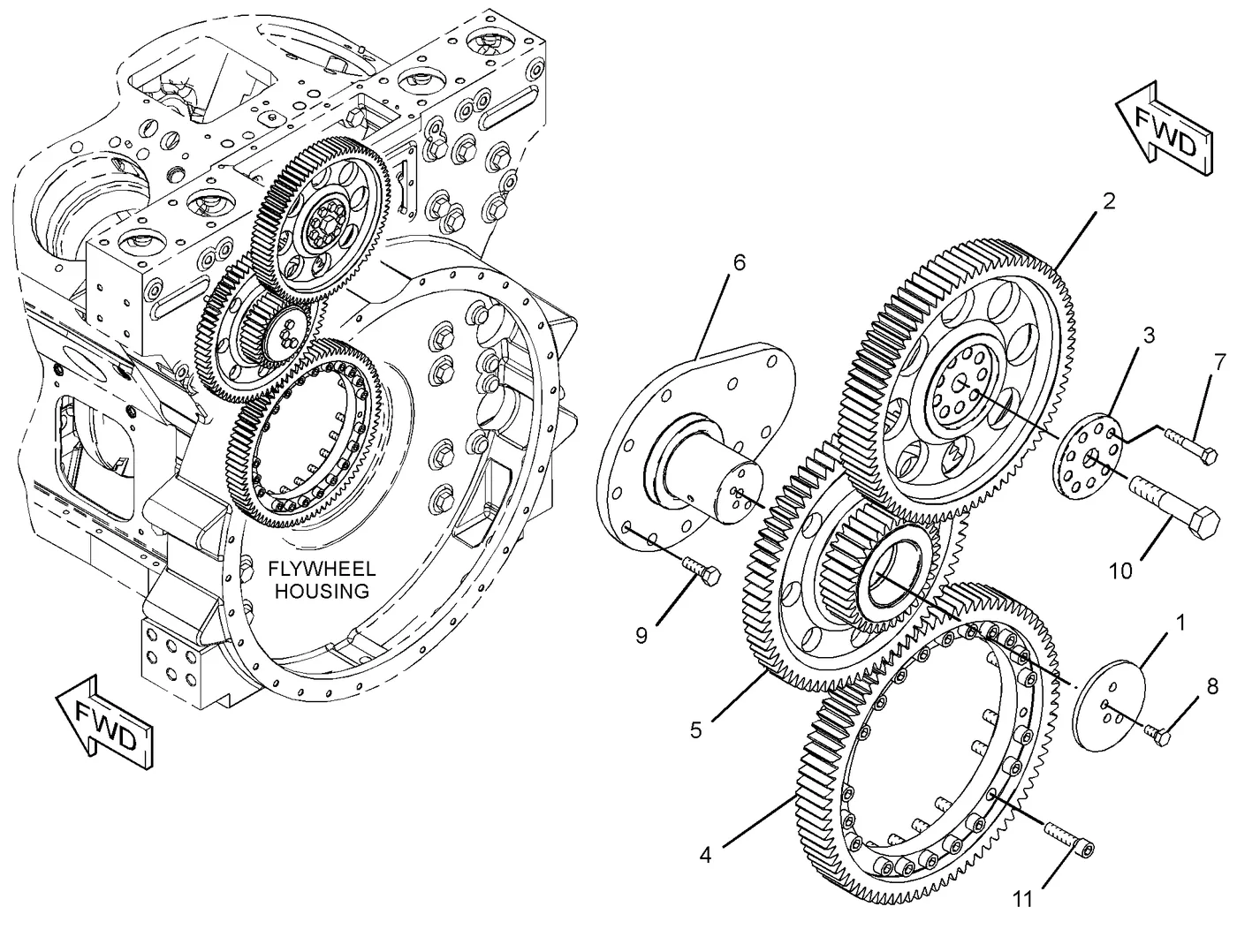 C175 · BASIC ENGINE · 254-2074 CAT parts diagram