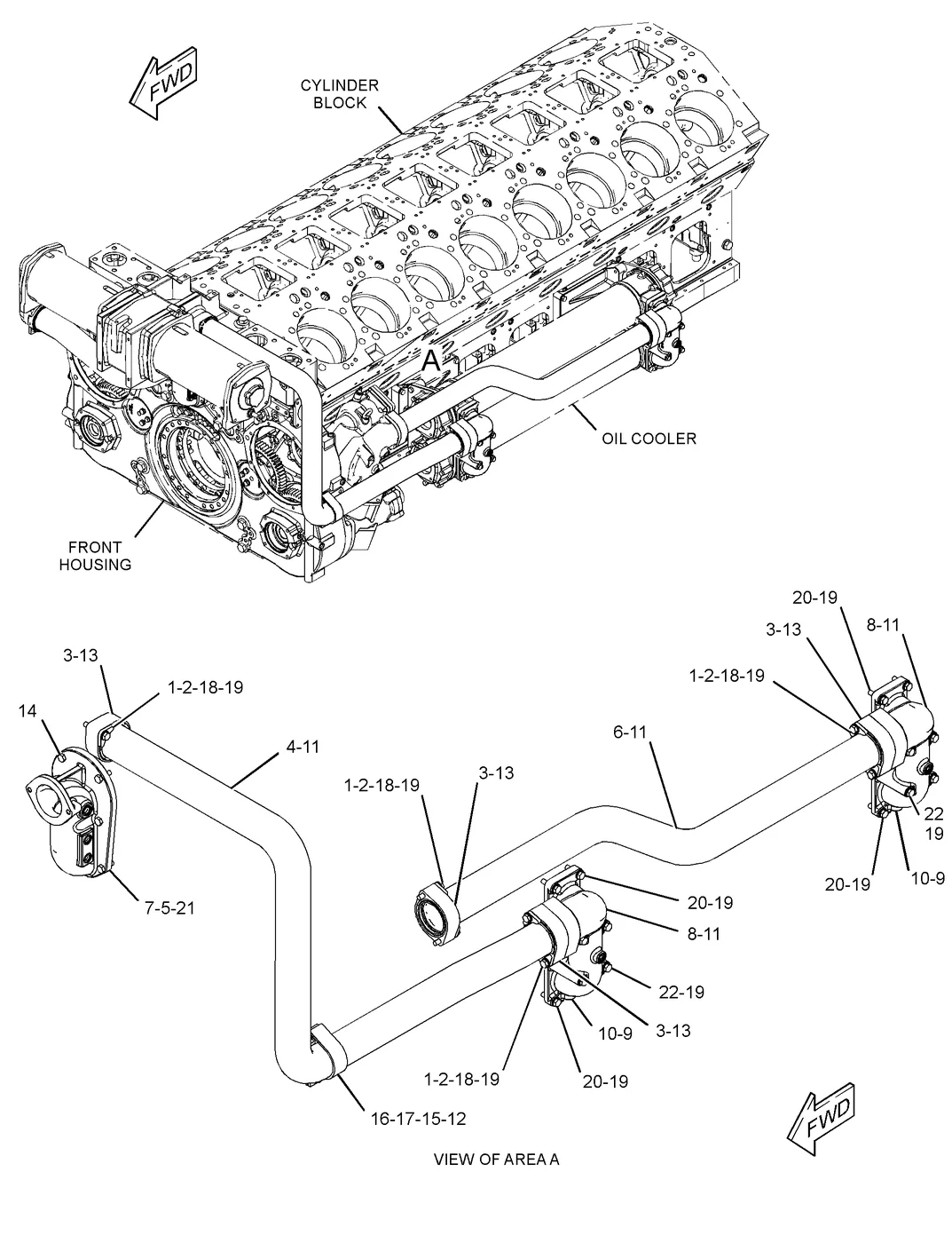 C175 · LUBRICATION SYSTEM · 264-3103 CAT parts diagram