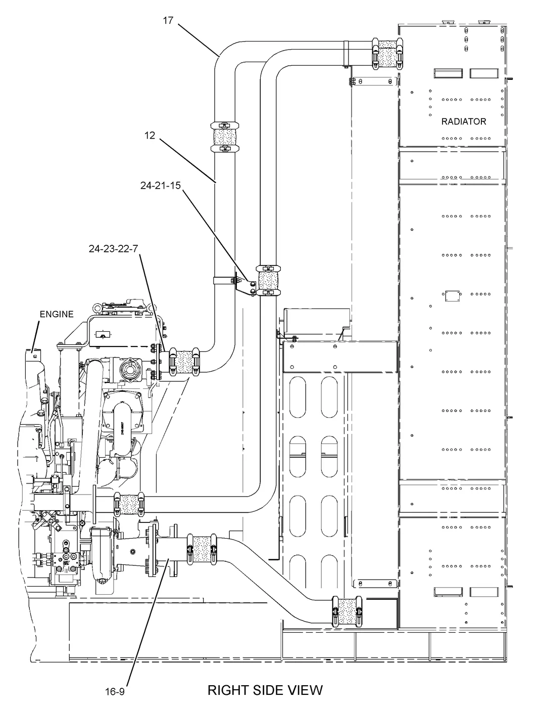 C175 · COOLING SYSTEM · 259-9222 CAT parts diagram