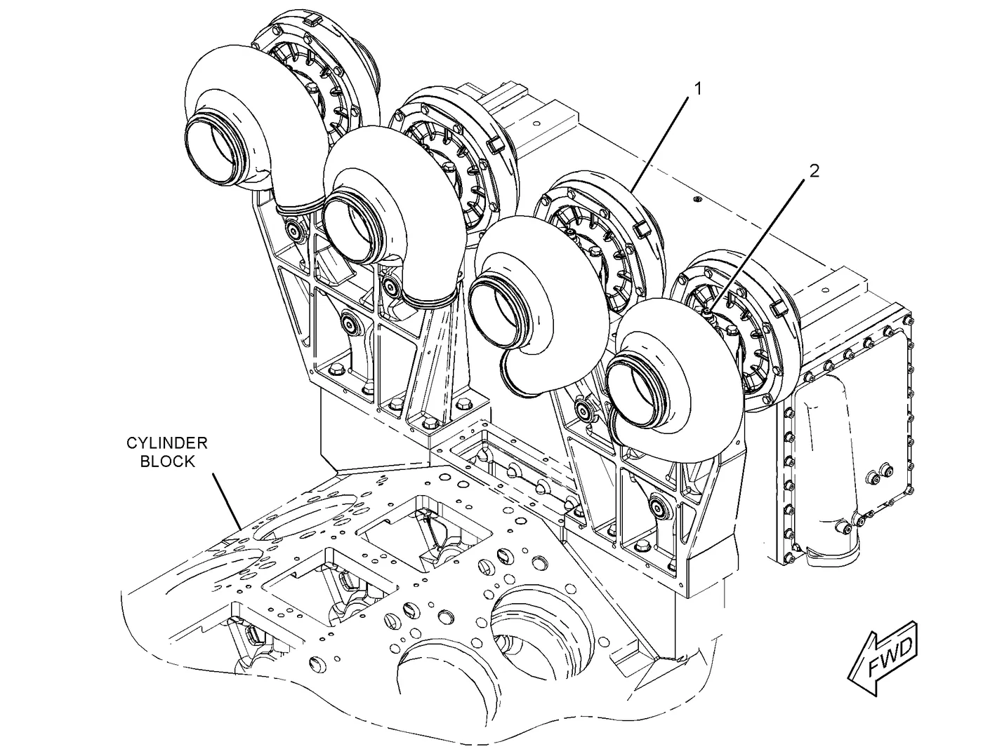 C175 · AIR INLET AND EXHAUST SYSTEM · 258-8009 CAT parts diagram