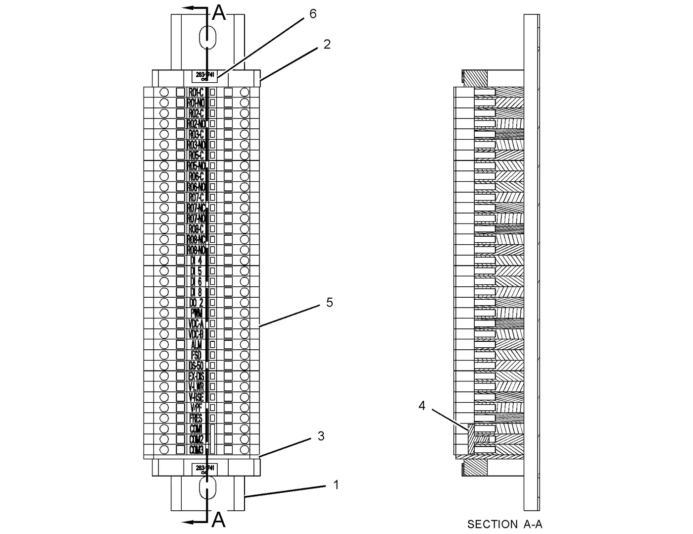 C175 · ELECTRICAL AND STARTING SYSTEM · 263-1744 CAT parts diagram