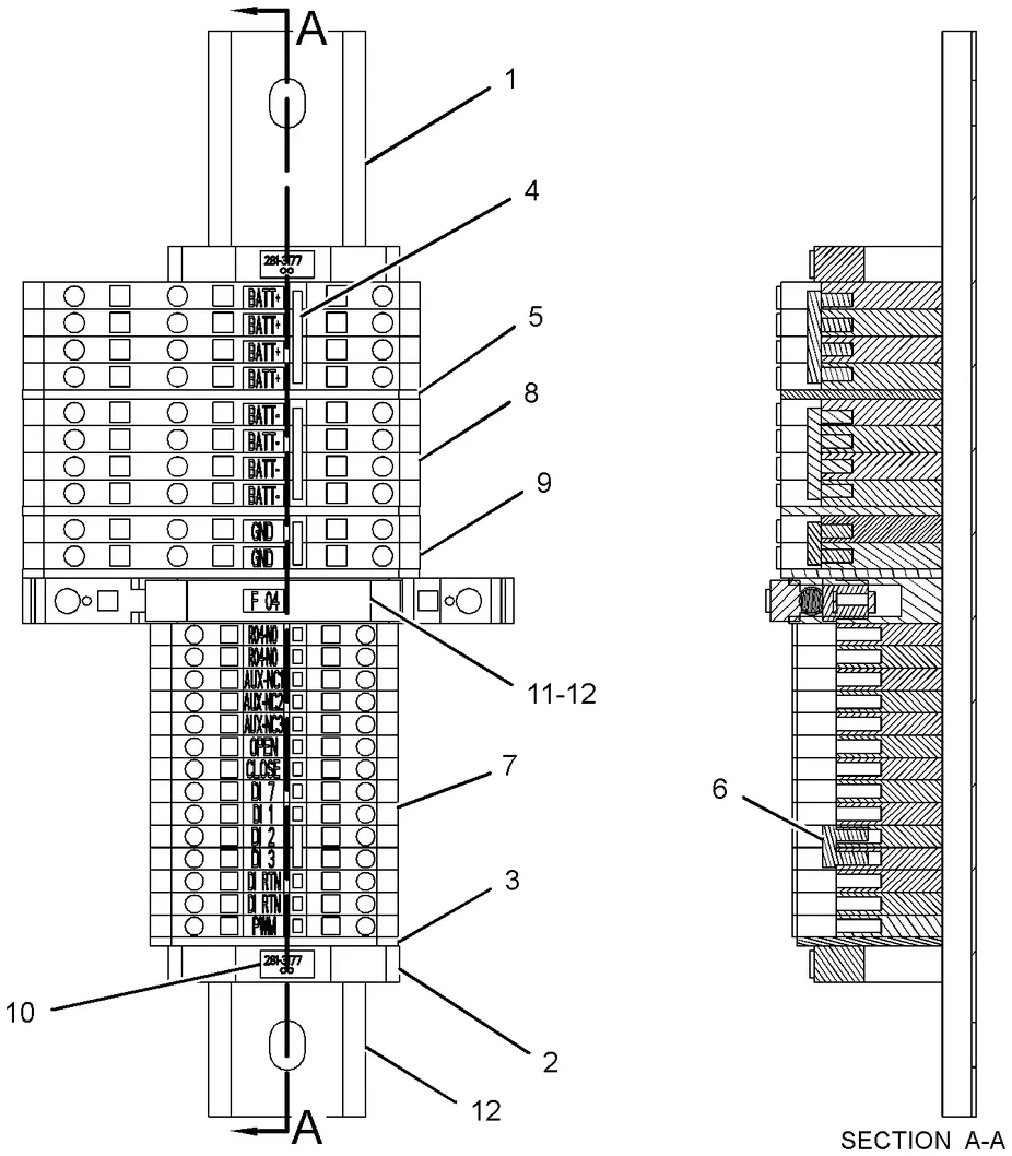 C175 · ELECTRICAL AND STARTING SYSTEM · 281-3958 CAT parts diagram