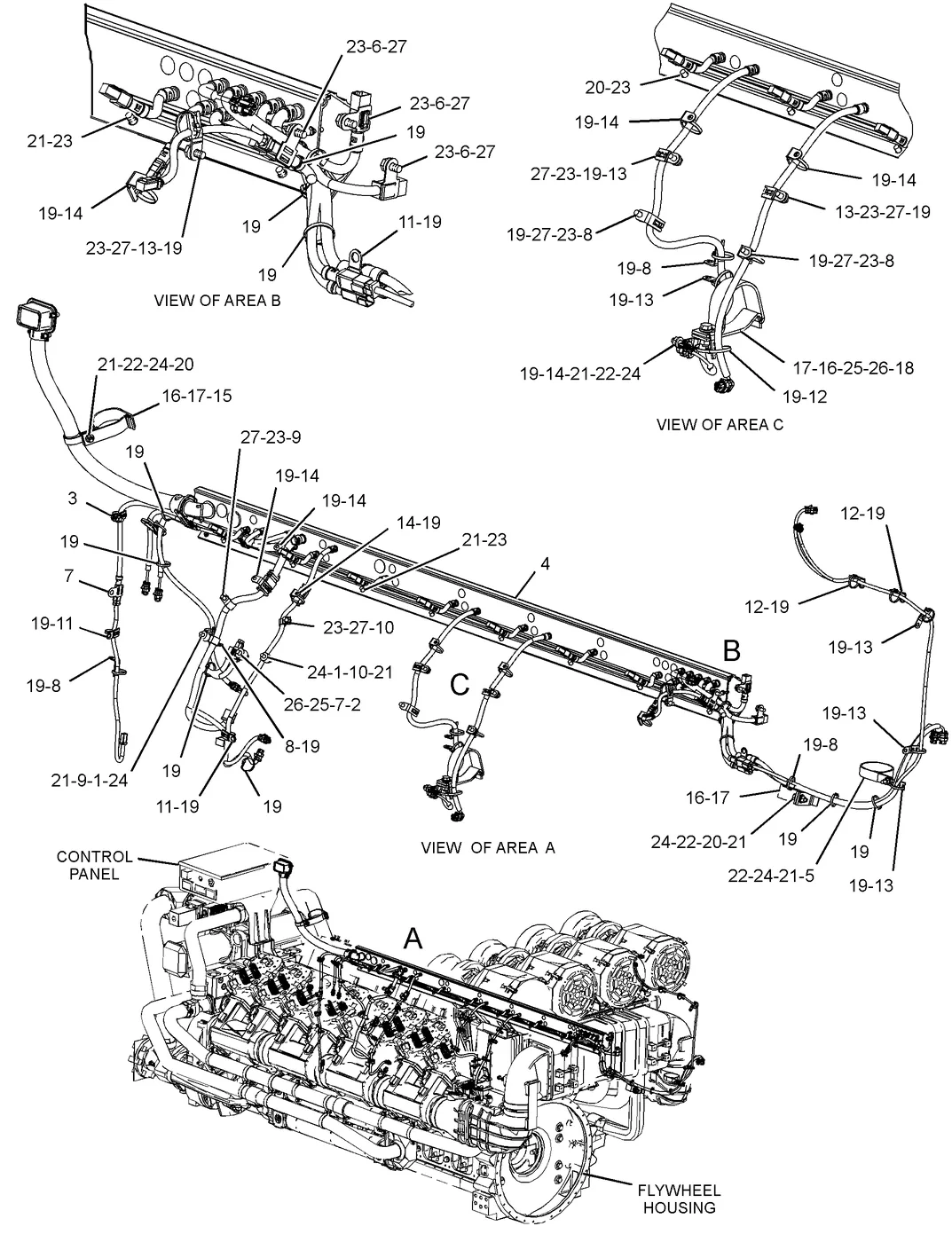C175 · ELECTRICAL AND STARTING SYSTEM · 285-4001 CAT parts diagram