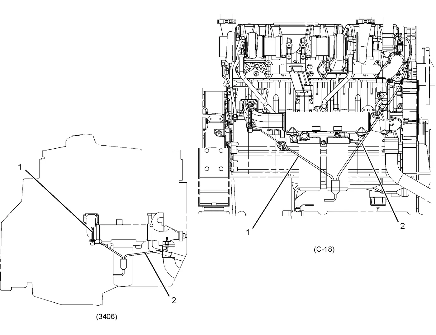 C18 · ELECTRICAL AND STARTING SYSTEM · 142-6925 CAT parts diagram
