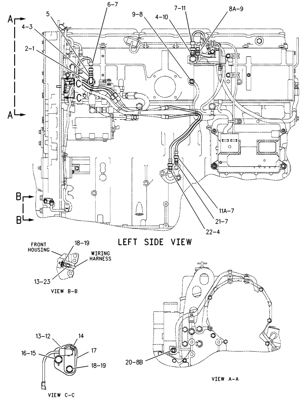 C18 · ELECTRICAL AND STARTING SYSTEM · 241-2422 CAT parts diagram