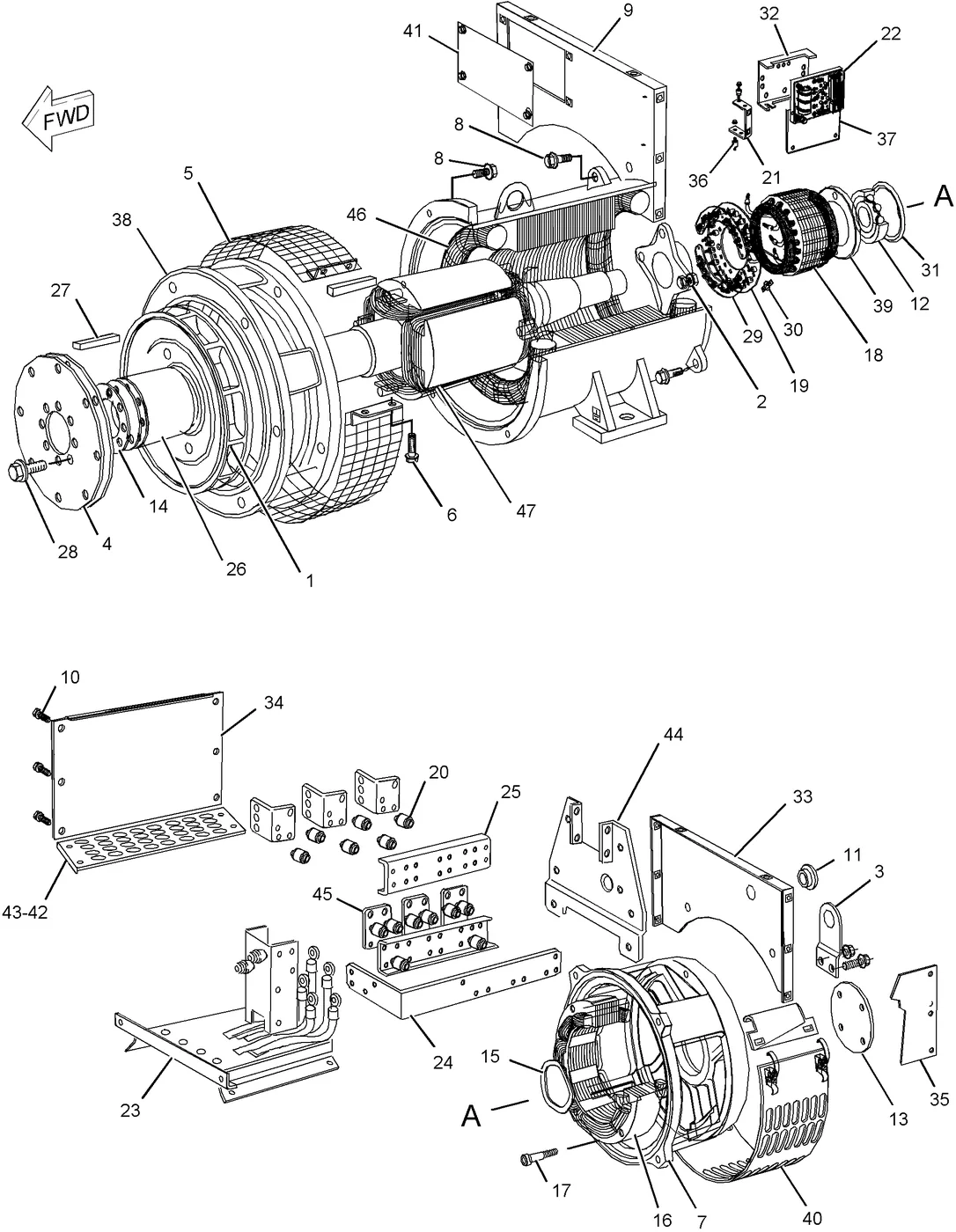C18 · GENERATORS · 235-1220 CAT parts diagram