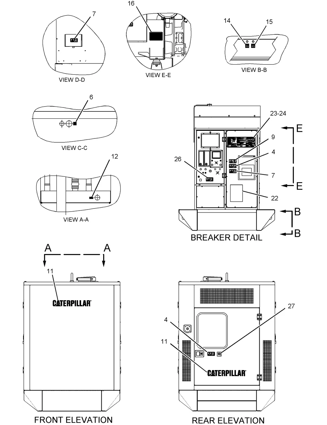 C18 · SERVICE EQUIPMENT AND SUPPLIES · 248-0969 CAT parts diagram