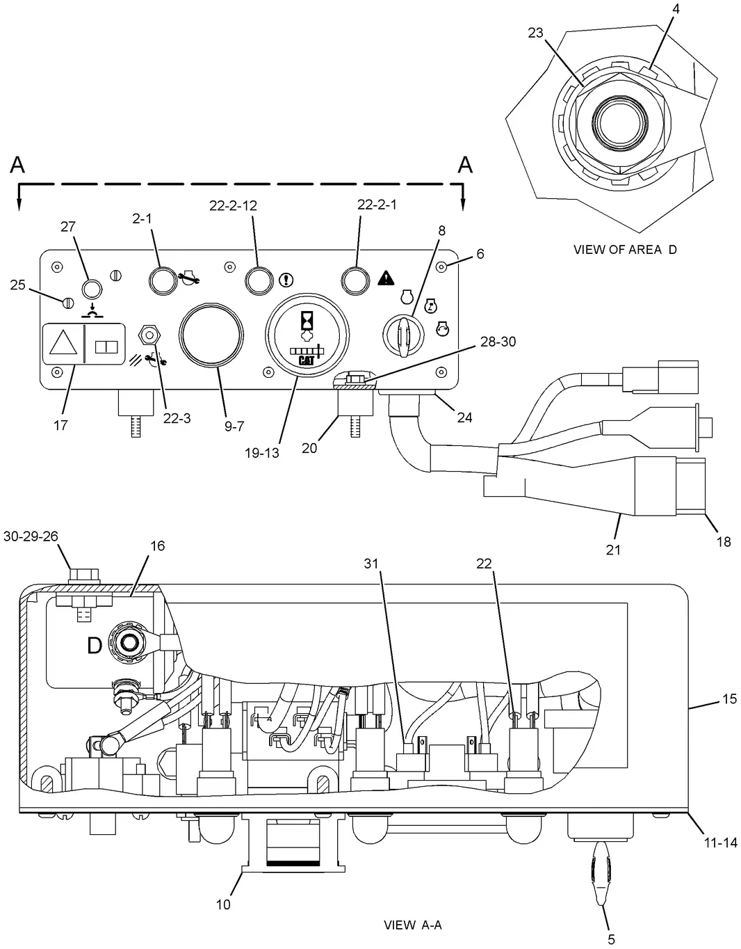 C18 · ELECTRICAL AND STARTING SYSTEM · 304-6645 CAT parts diagram