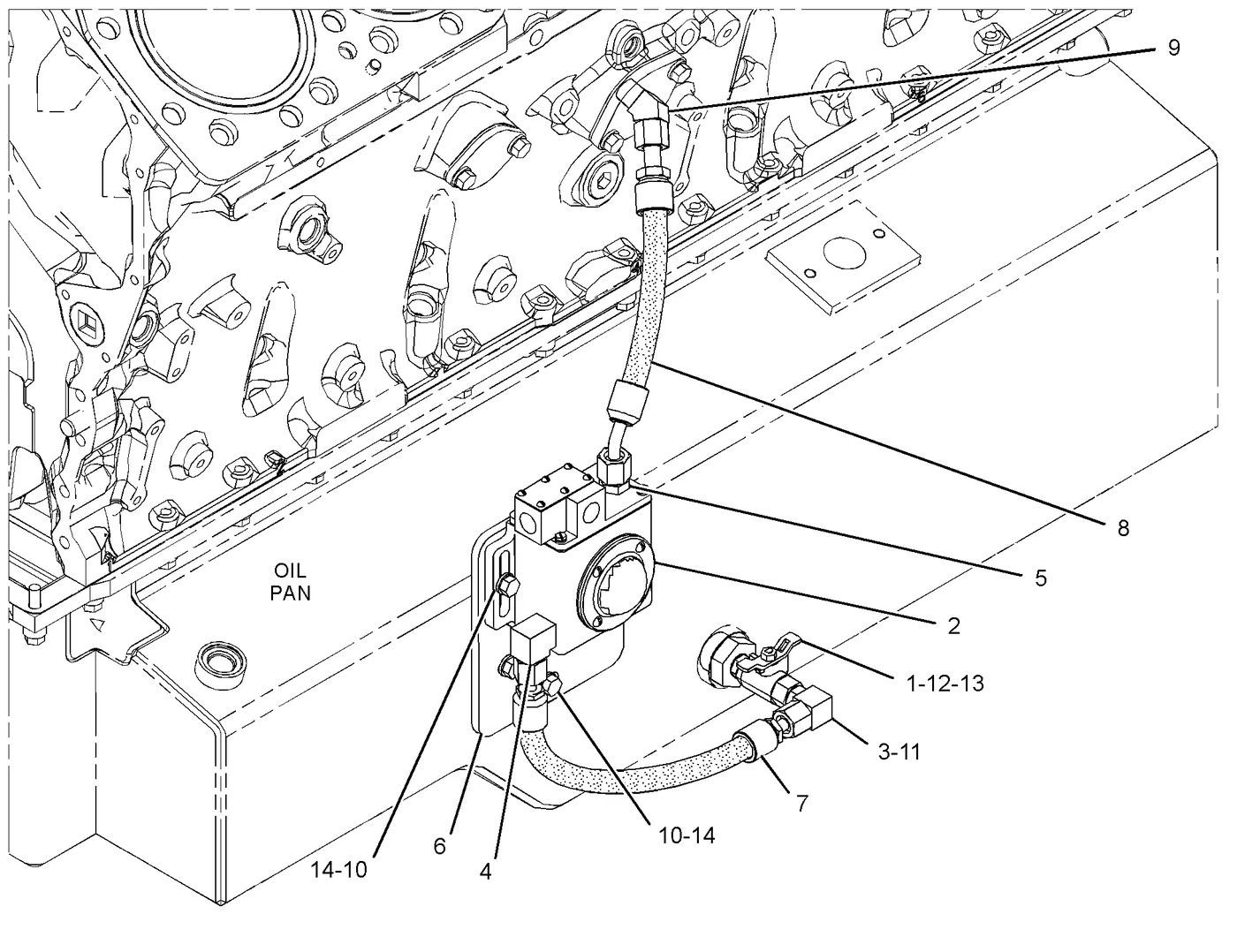 C27 · LUBRICATION SYSTEM · 391-3034 CAT parts diagram