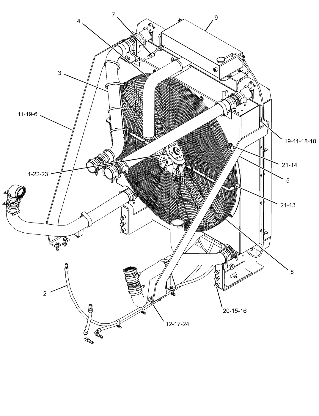 C27 · COOLING SYSTEM · 349-2574 CAT parts diagram