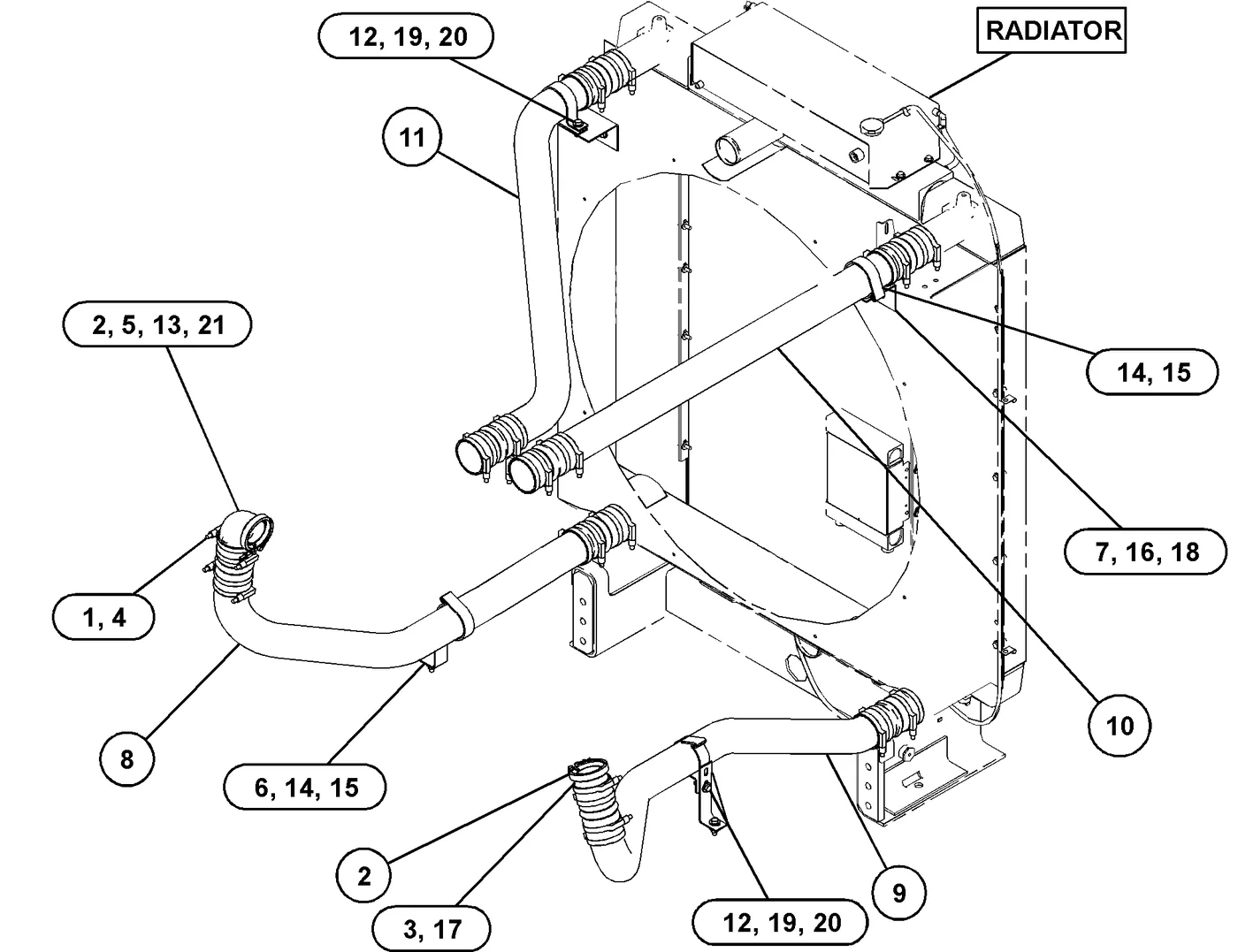 C27 · AIR INLET AND EXHAUST SYSTEM · 349-2574 CAT parts diagram