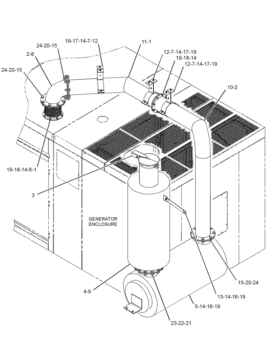C27 · AIR INLET AND EXHAUST SYSTEM · 397-2005 CAT parts diagram