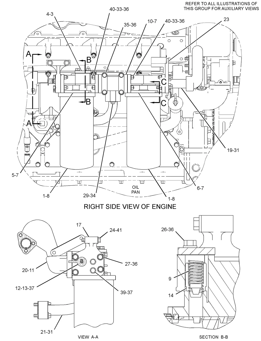 C32 · LUBRICATION SYSTEM · 293-2874 CAT parts diagram