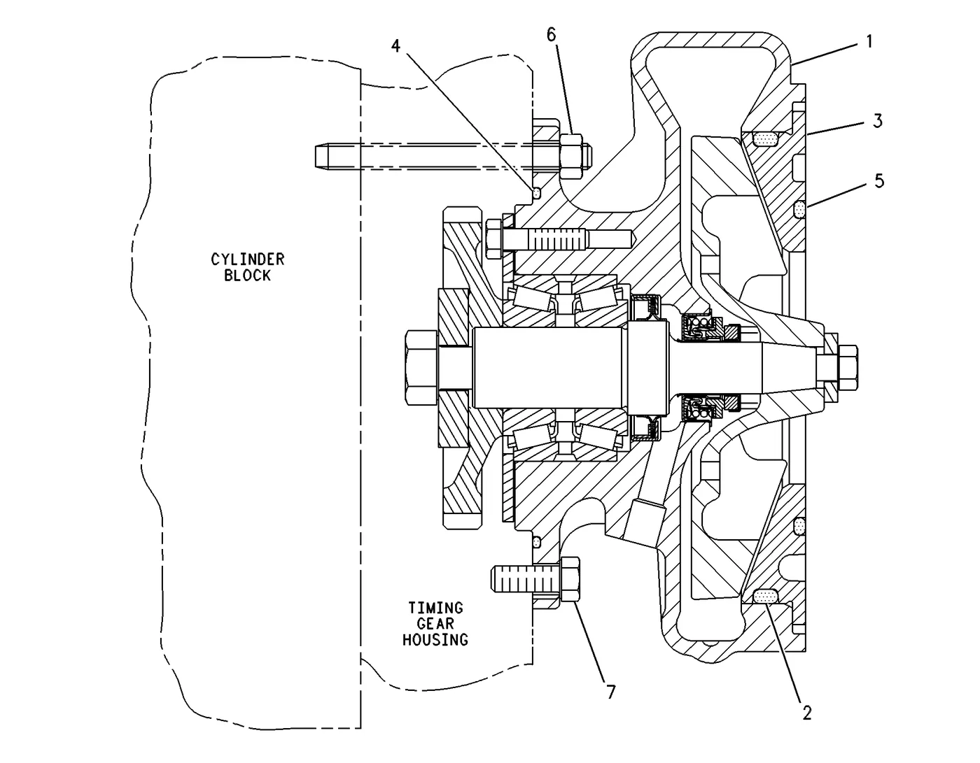 C32 · COOLING SYSTEM · 352-0200 CAT parts diagram