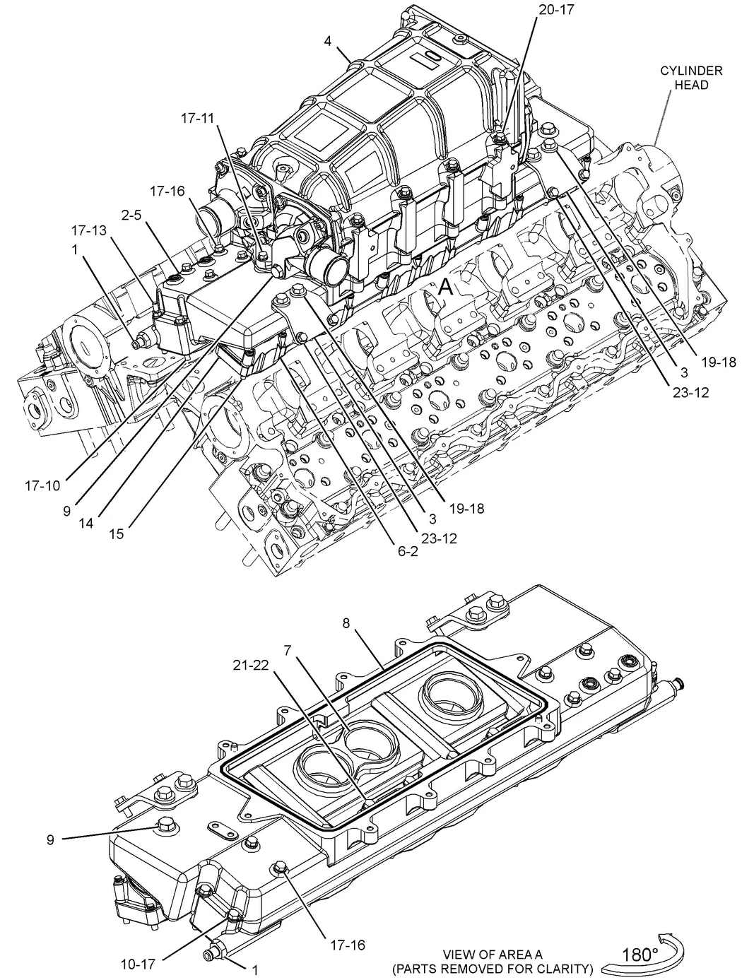 C32 · AIR INLET AND EXHAUST SYSTEM · 361-1283 CAT parts diagram