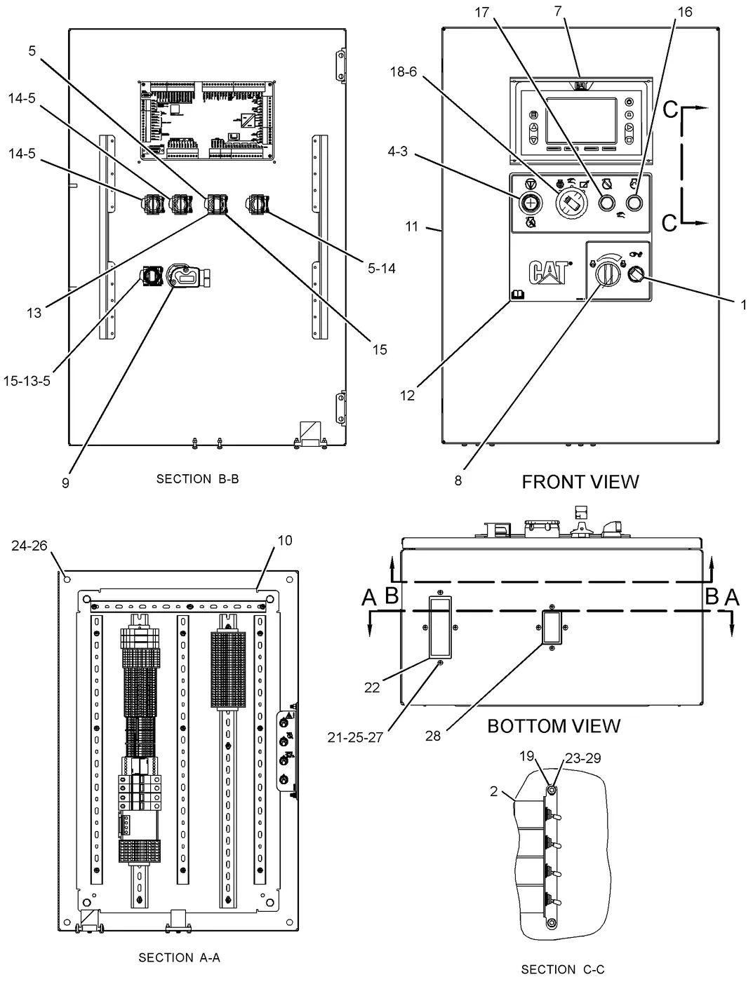 C32 · OPERATOR STATION · 371-1425 CAT parts diagram