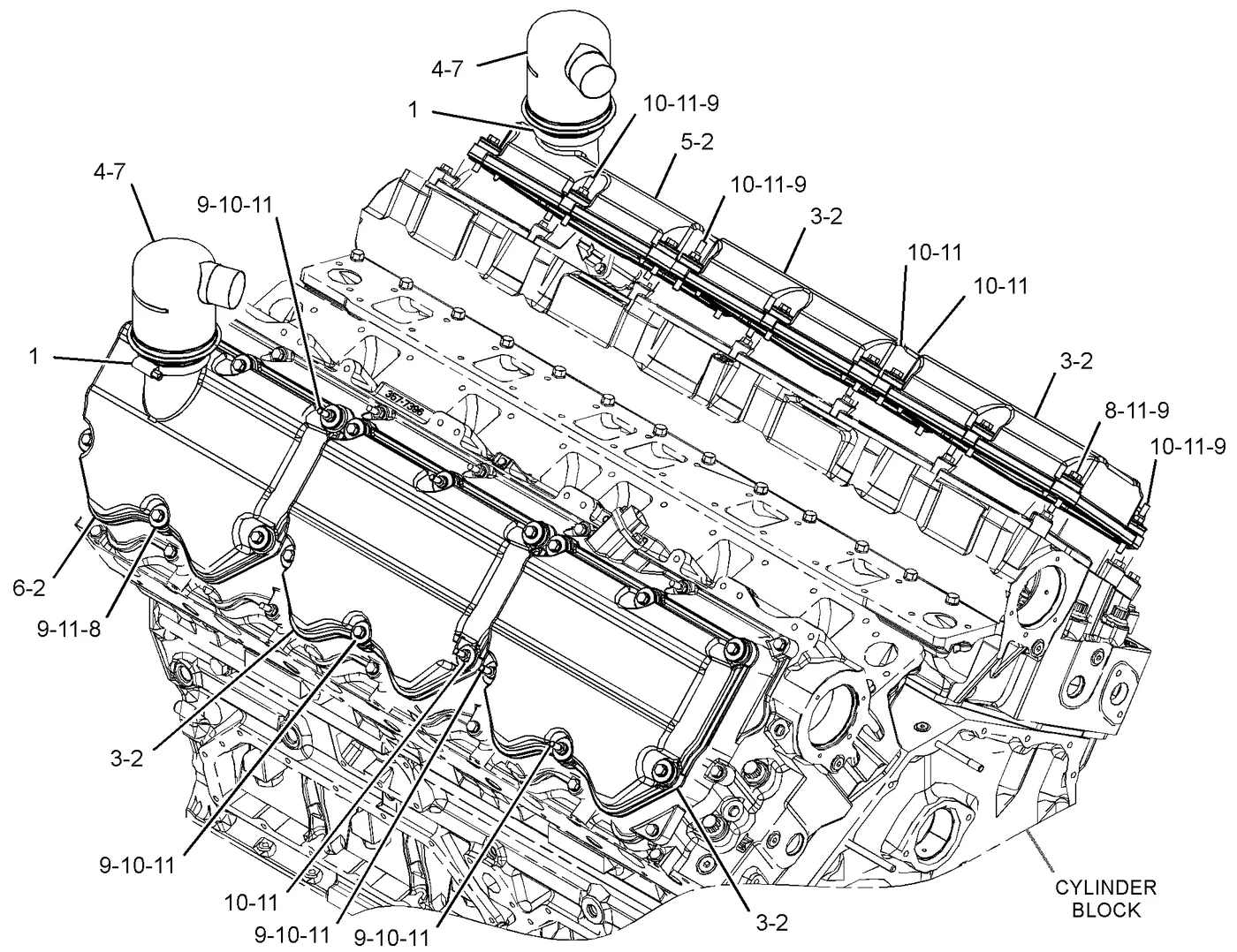 C32 · BASIC ENGINE · 361-0063 CAT parts diagram