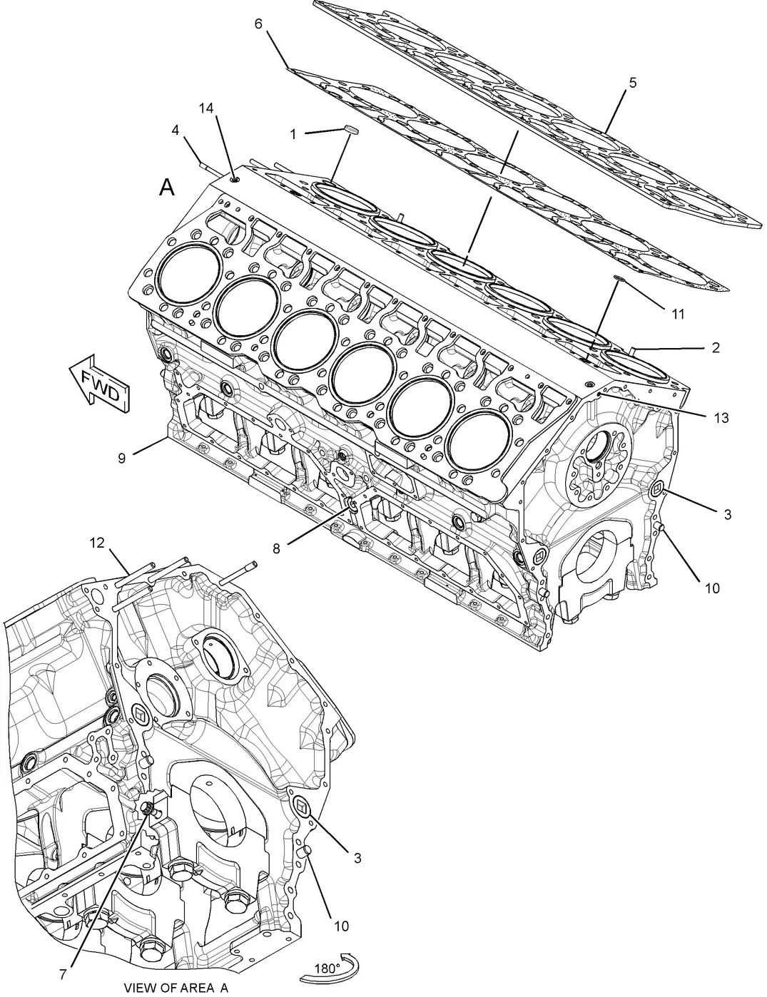 C32 · BASIC ENGINE · 350-5438 CAT parts diagram