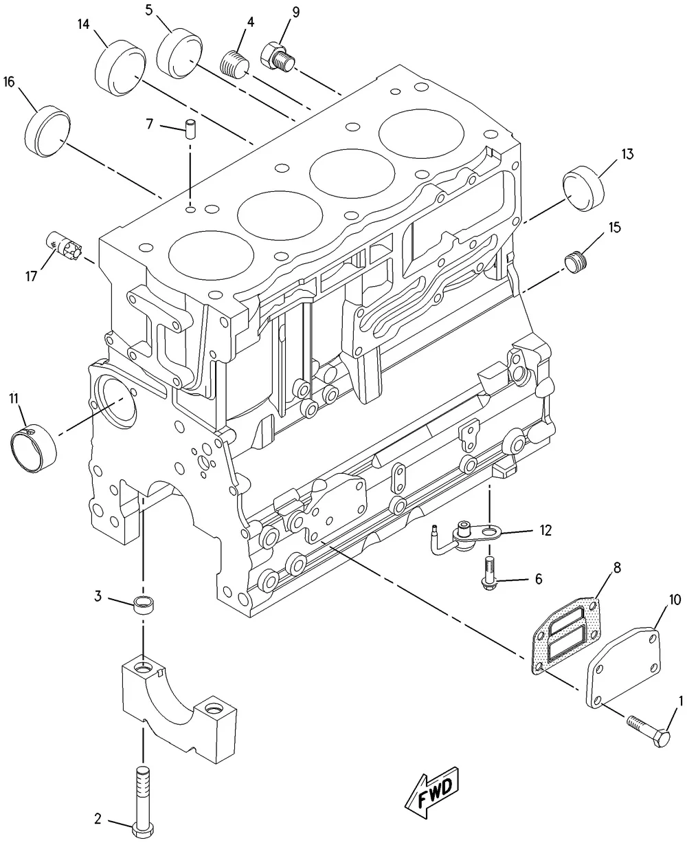 C4.4 · BASIC ENGINE · 233-7007 CAT parts diagram