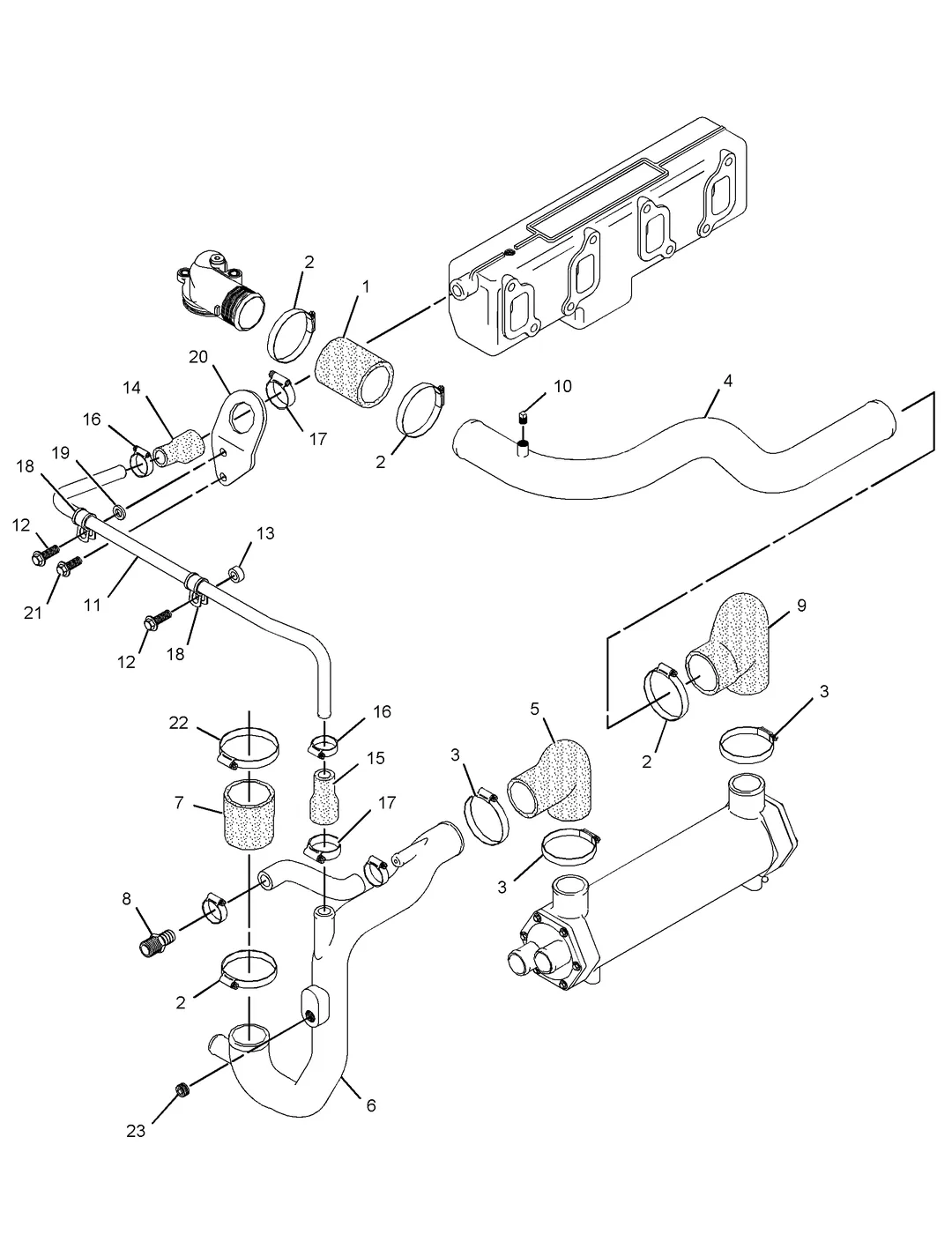 C4.4 · COOLING SYSTEM · 263-5387 CAT parts diagram