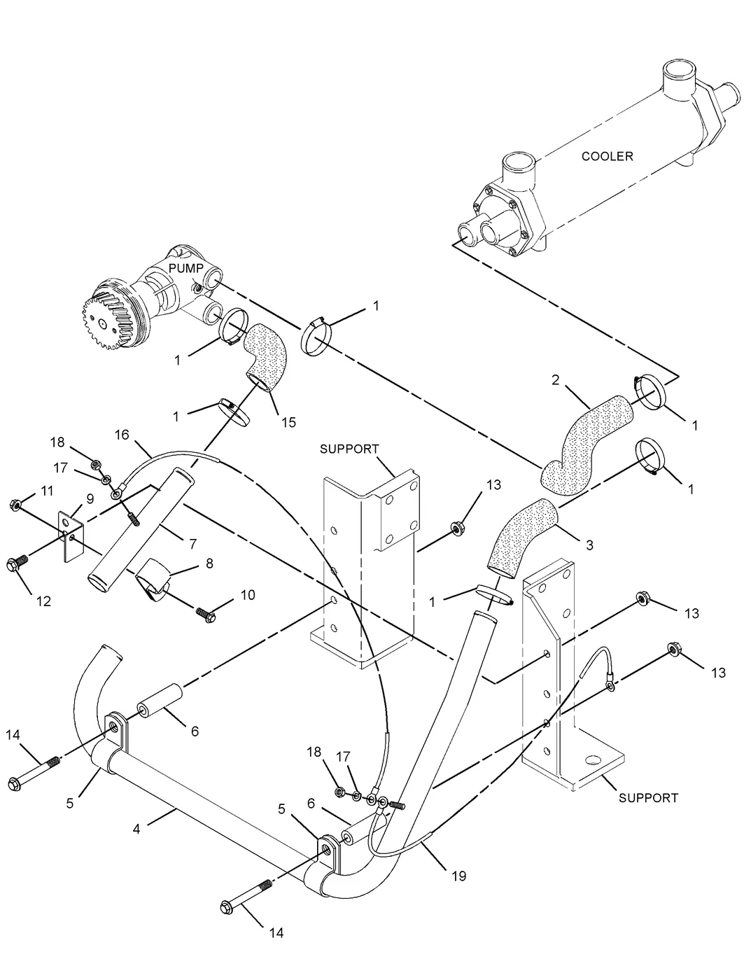 C4.4 · COOLING SYSTEM · 287-1940 CAT parts diagram