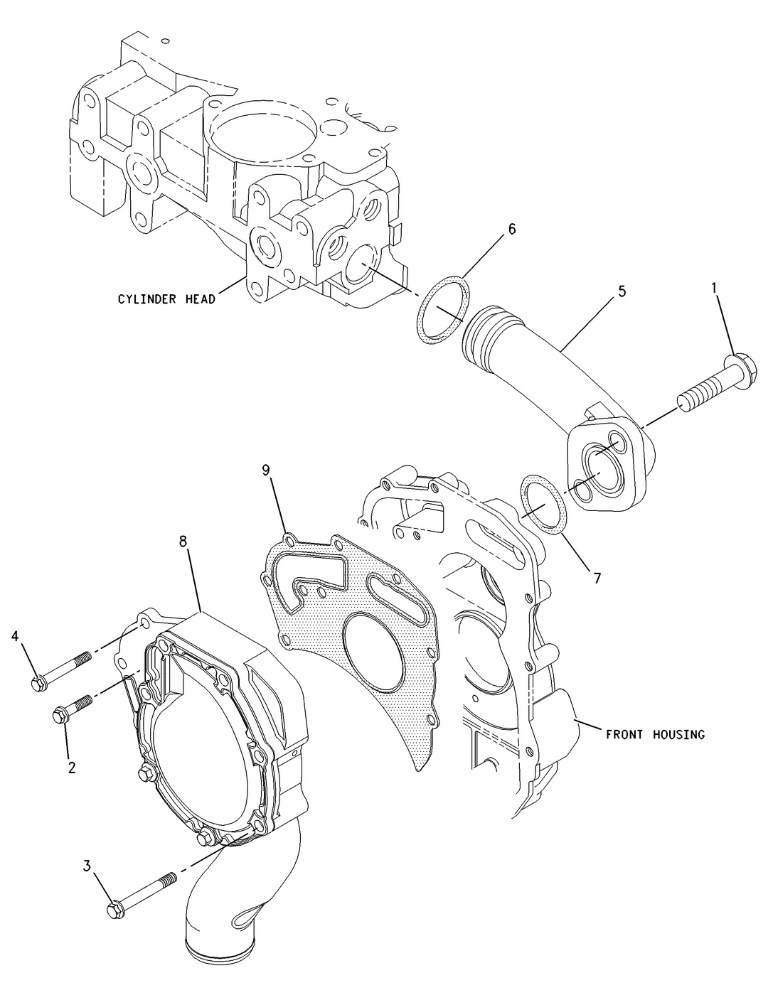 C4.4 · COOLING SYSTEM · 273-1454 CAT parts diagram
