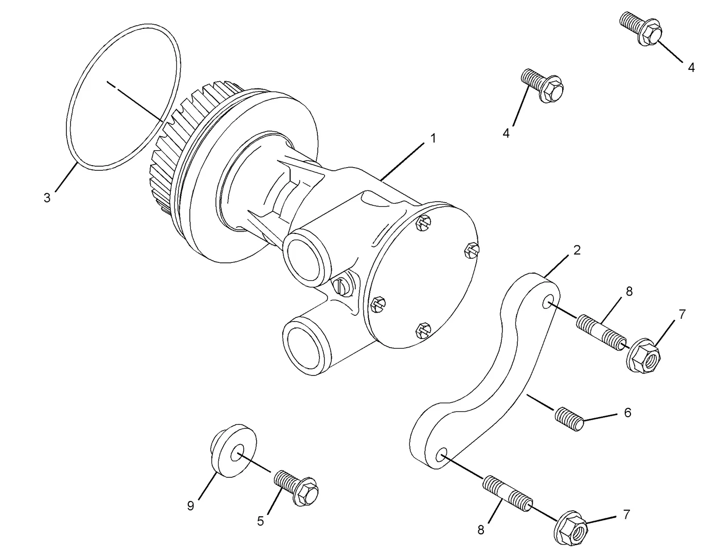 C4.4 · COOLING SYSTEM · 263-7530 CAT parts diagram