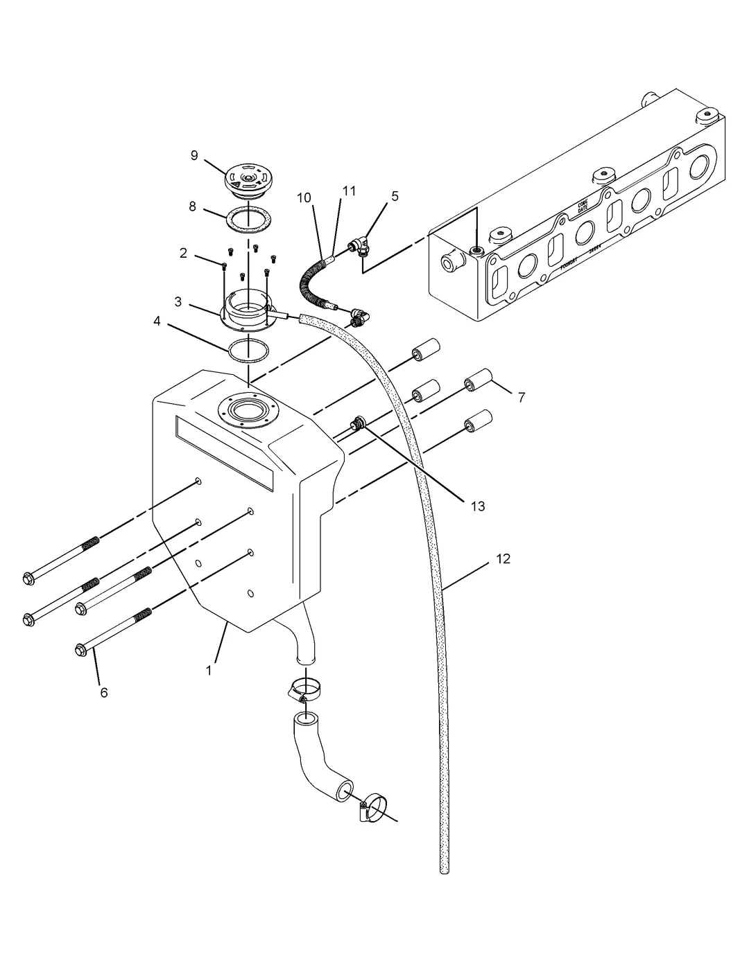 C4.4 · COOLING SYSTEM · 268-3870 CAT parts diagram