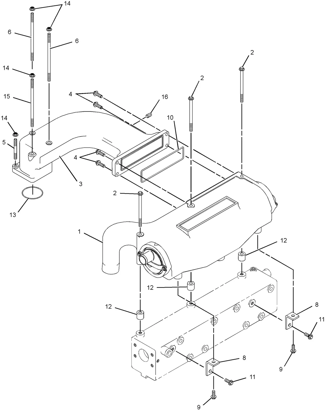 C4.4 · AIR INLET AND EXHAUST SYSTEM · 265-7802 CAT parts diagram