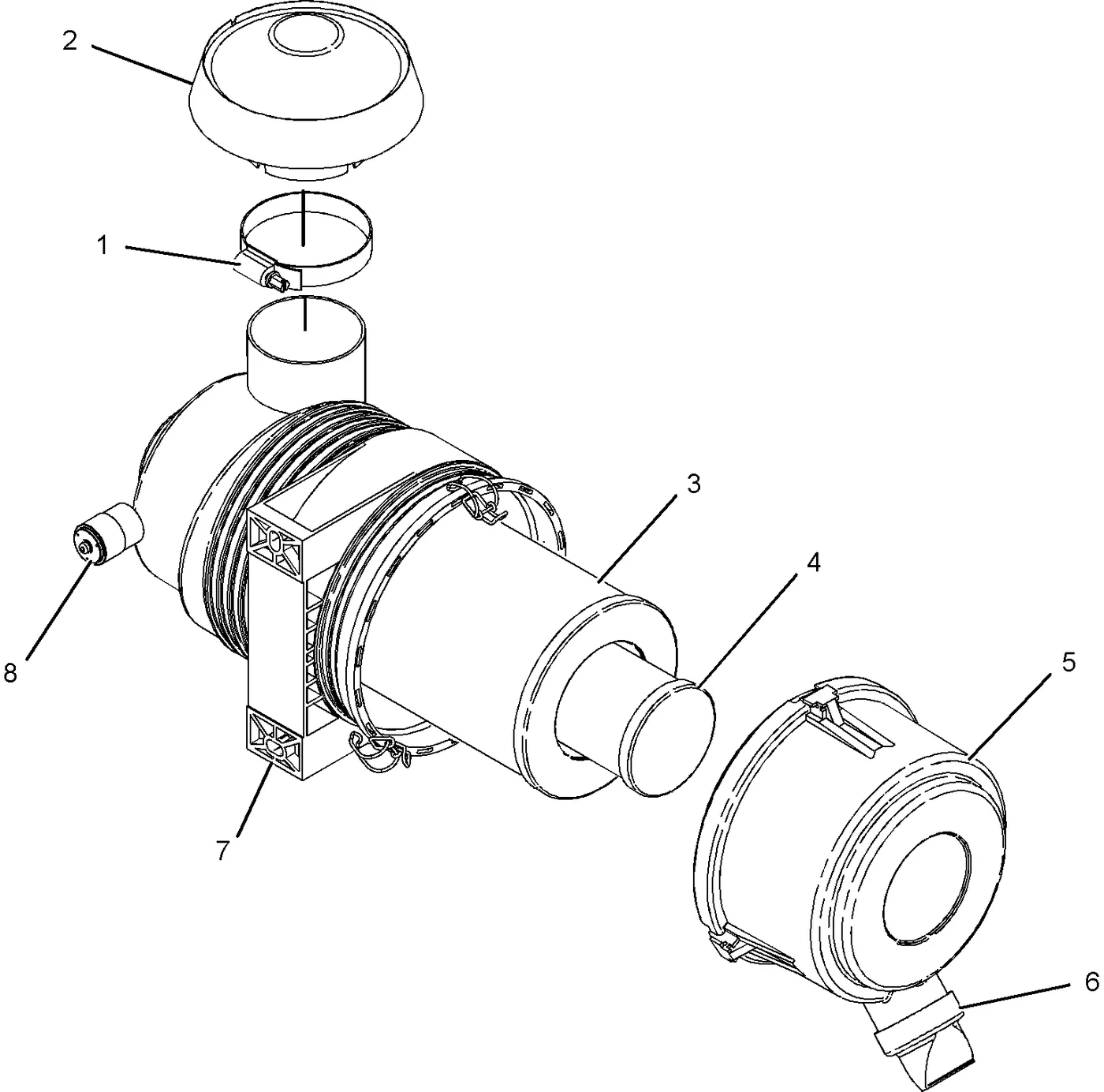 C4.4 · AIR INLET AND EXHAUST SYSTEM · 265-6528 CAT parts diagram