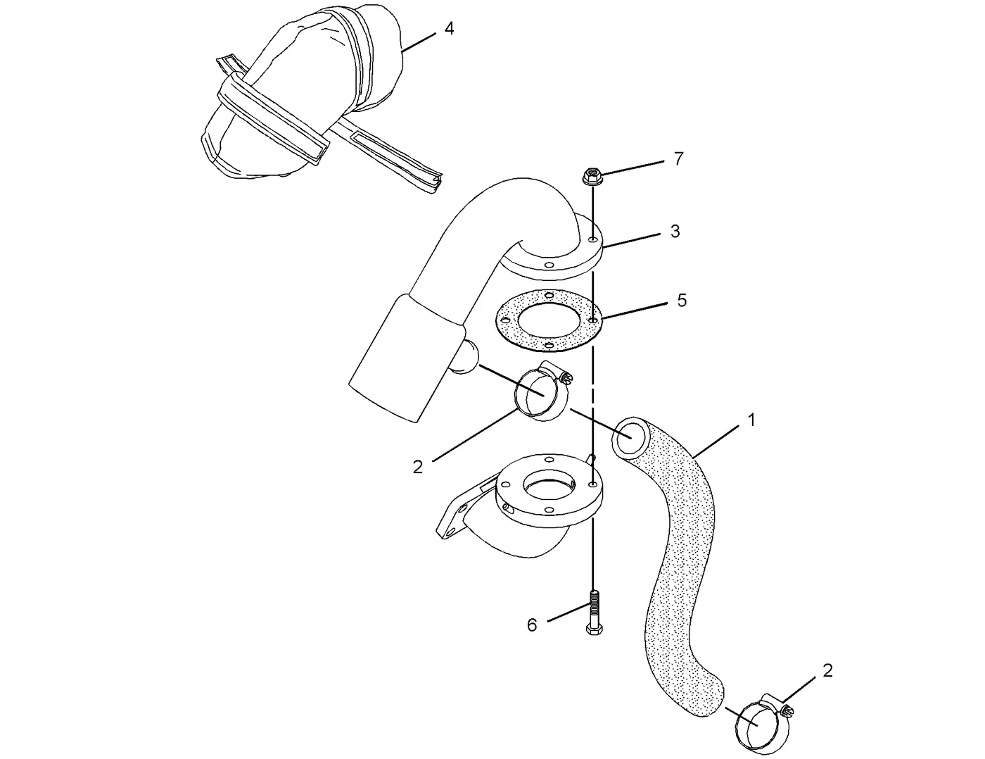 C4.4 · AIR INLET AND EXHAUST SYSTEM · 272-6535 CAT parts diagram