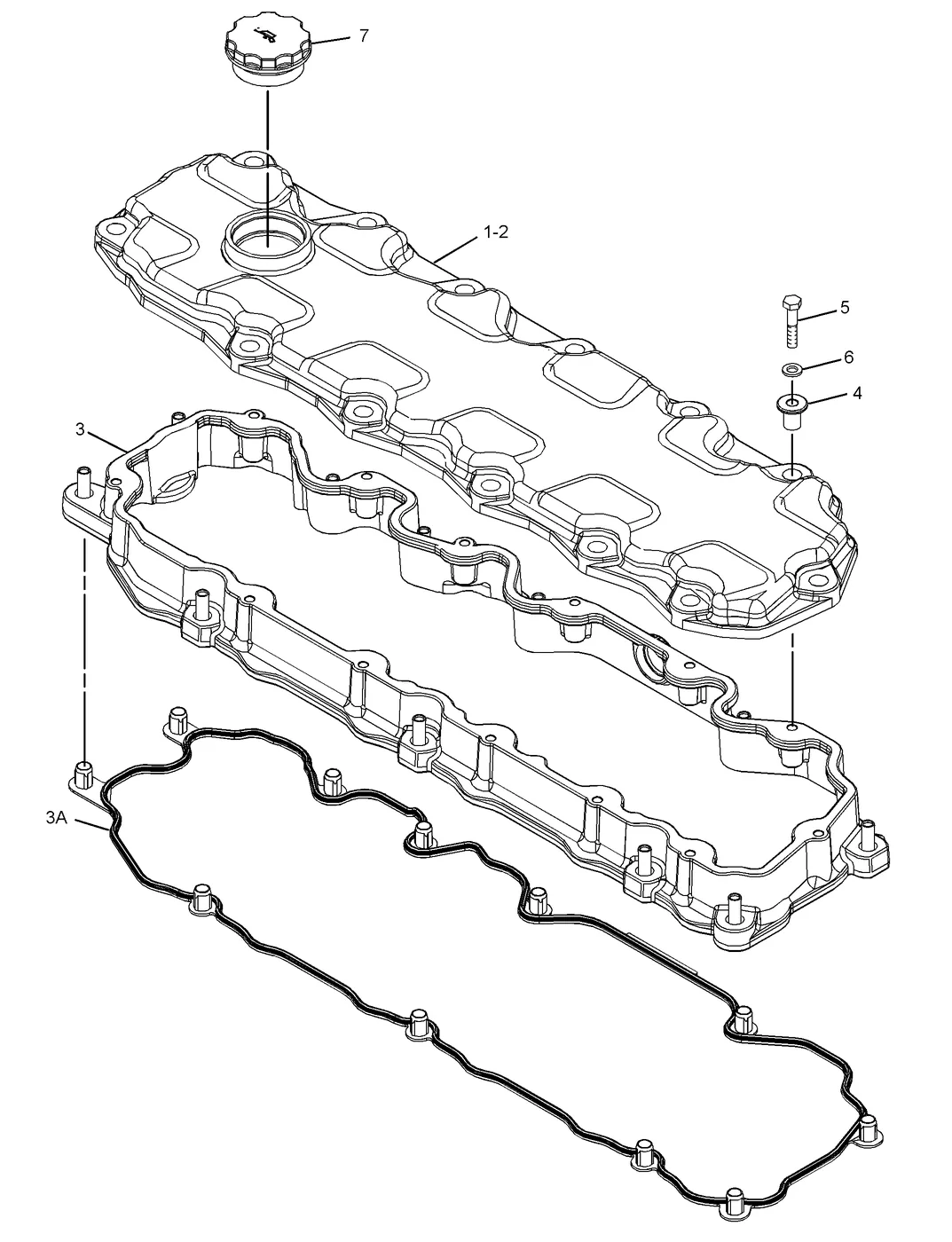 C7 · BASIC ENGINE · 261-3722 CAT parts diagram