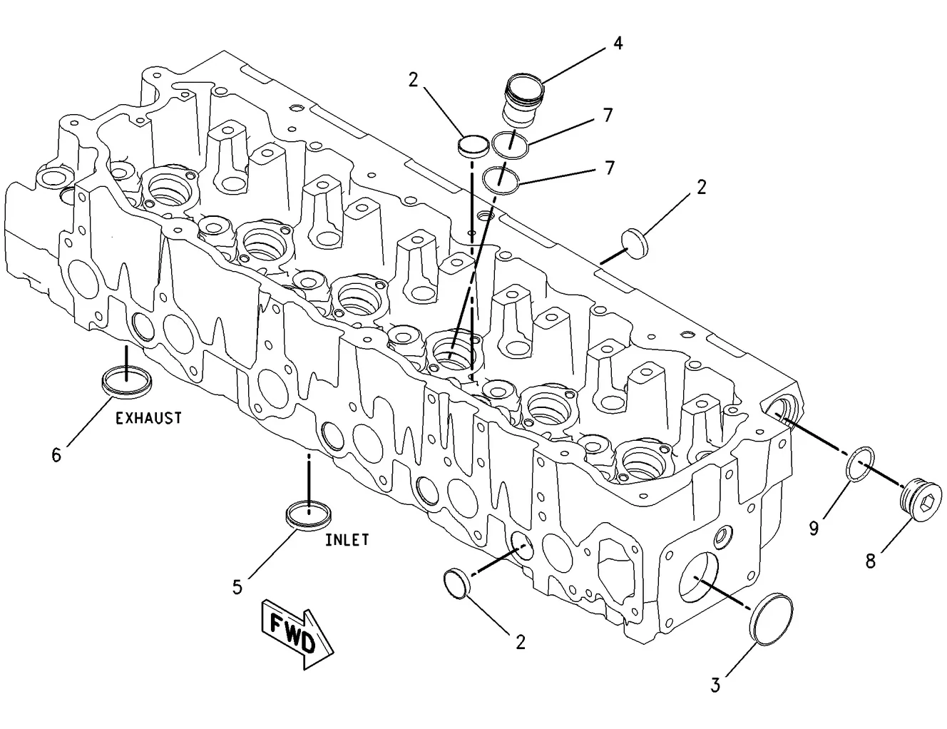 C7 · BASIC ENGINE · 219-5846 CAT parts diagram