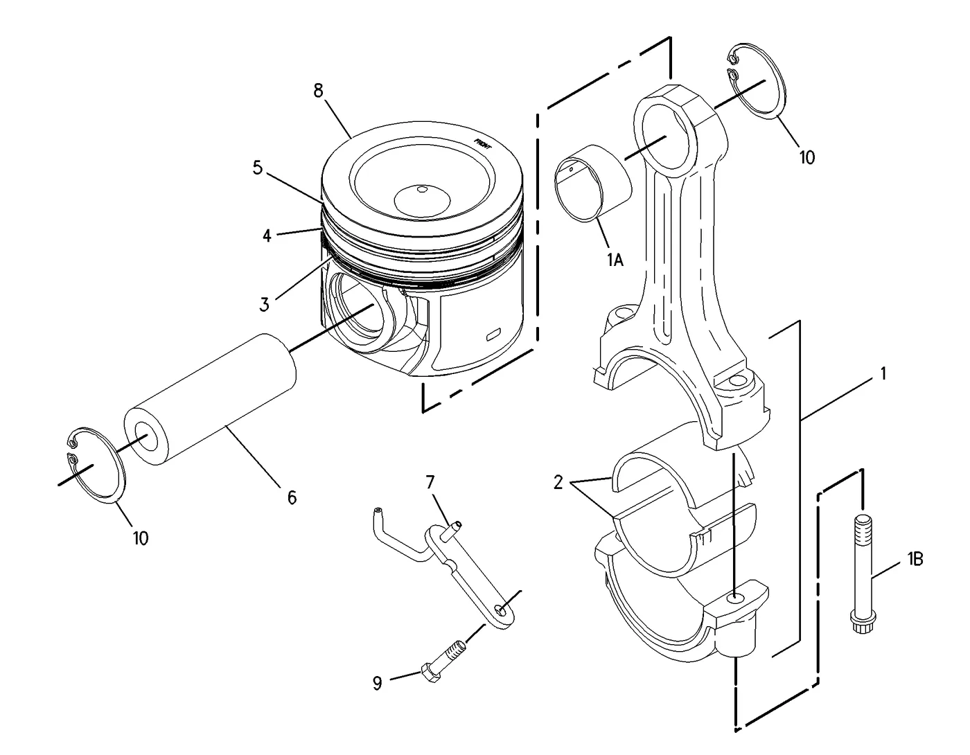 C7 · BASIC ENGINE · 212-3652 CAT parts diagram