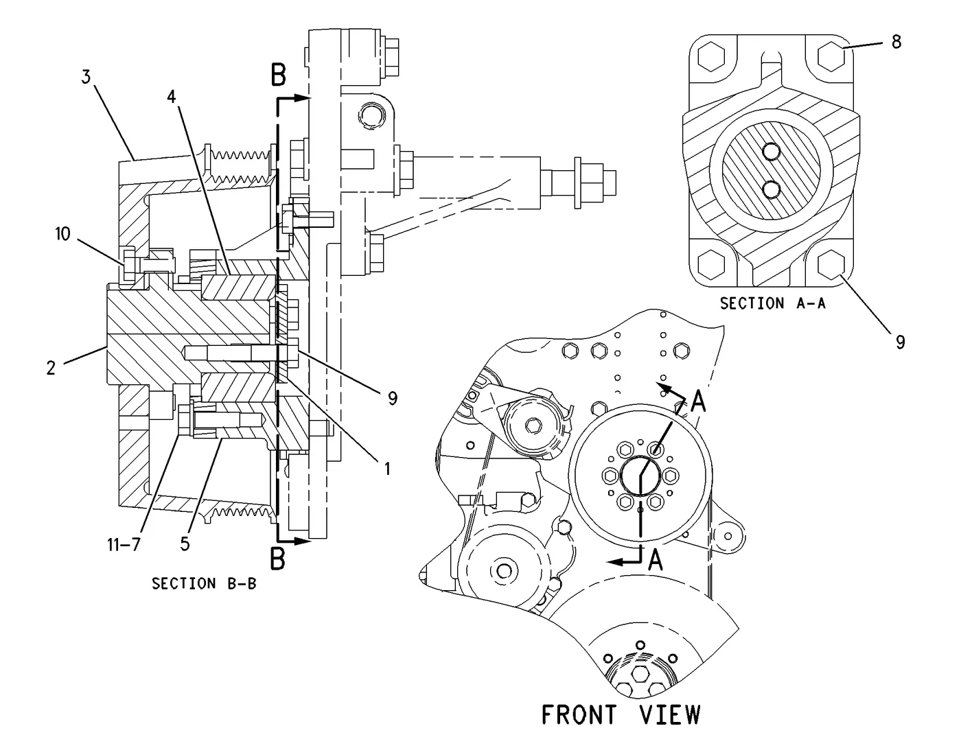C7 · BASIC ENGINE · 225-3352 CAT parts diagram
