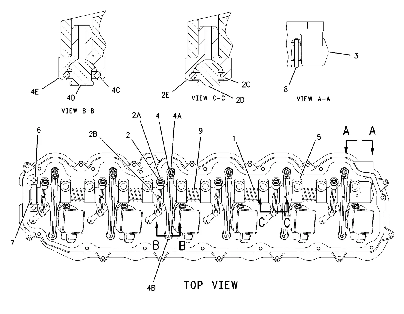 C7 · BASIC ENGINE · 232-3717 CAT parts diagram