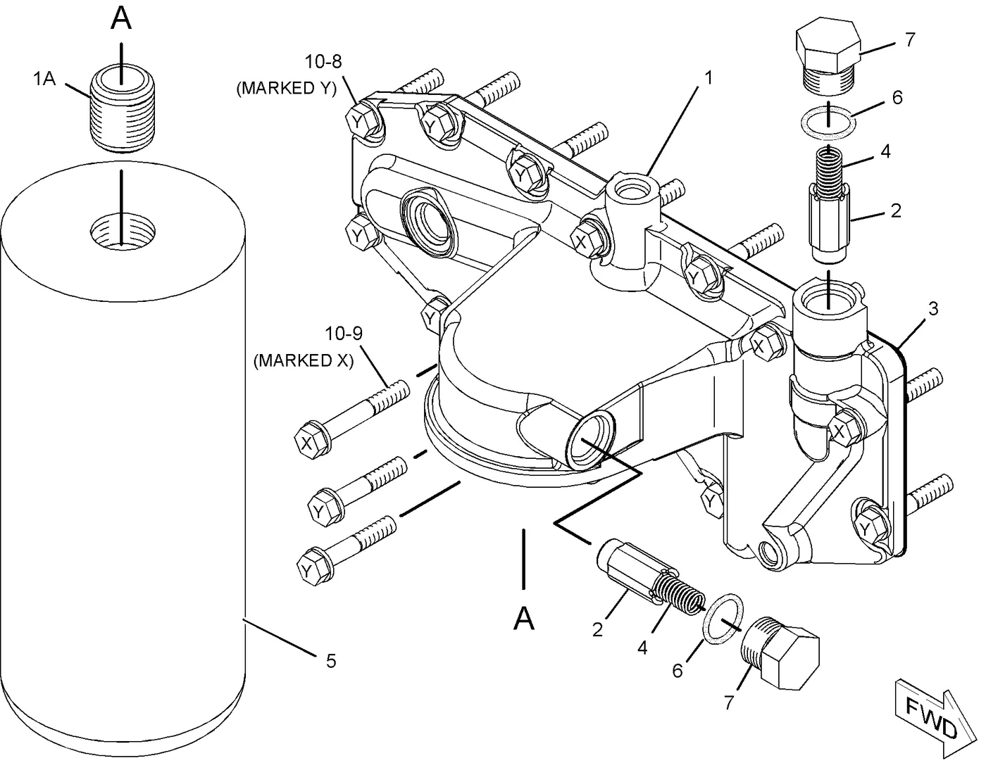C7 · LUBRICATION SYSTEM · 201-9775 CAT parts diagram